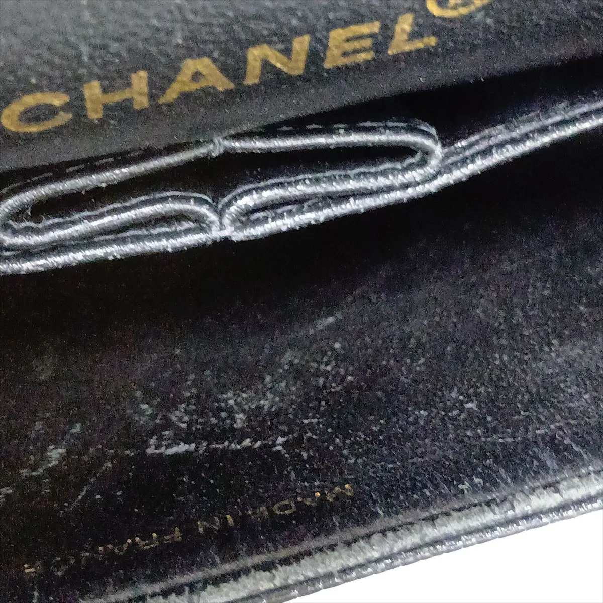 [Individually packaged] Chanel Matelassé 25 Caviar Skin Double Flap Double Chain Bag, Black with Gold Hardware, 5715130, Series 5, A01112 — view 13