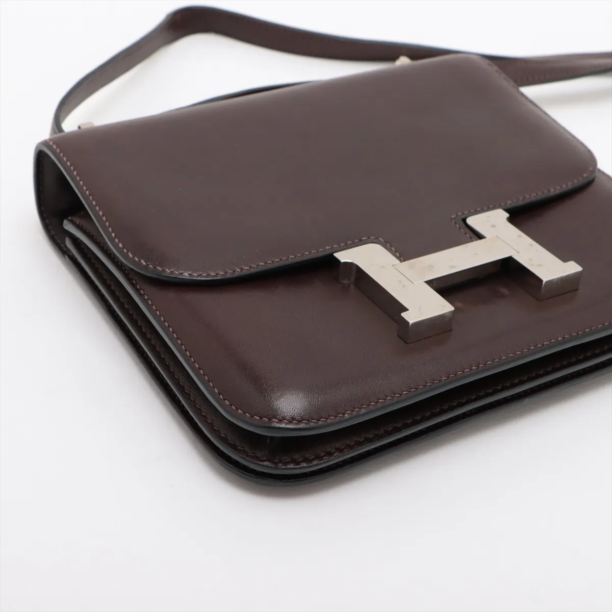 [Individually packaged] Hermes Constance 3 Mini 18 Veau de Lacto Chocolate Silver Hardware C: 2018 — view 4