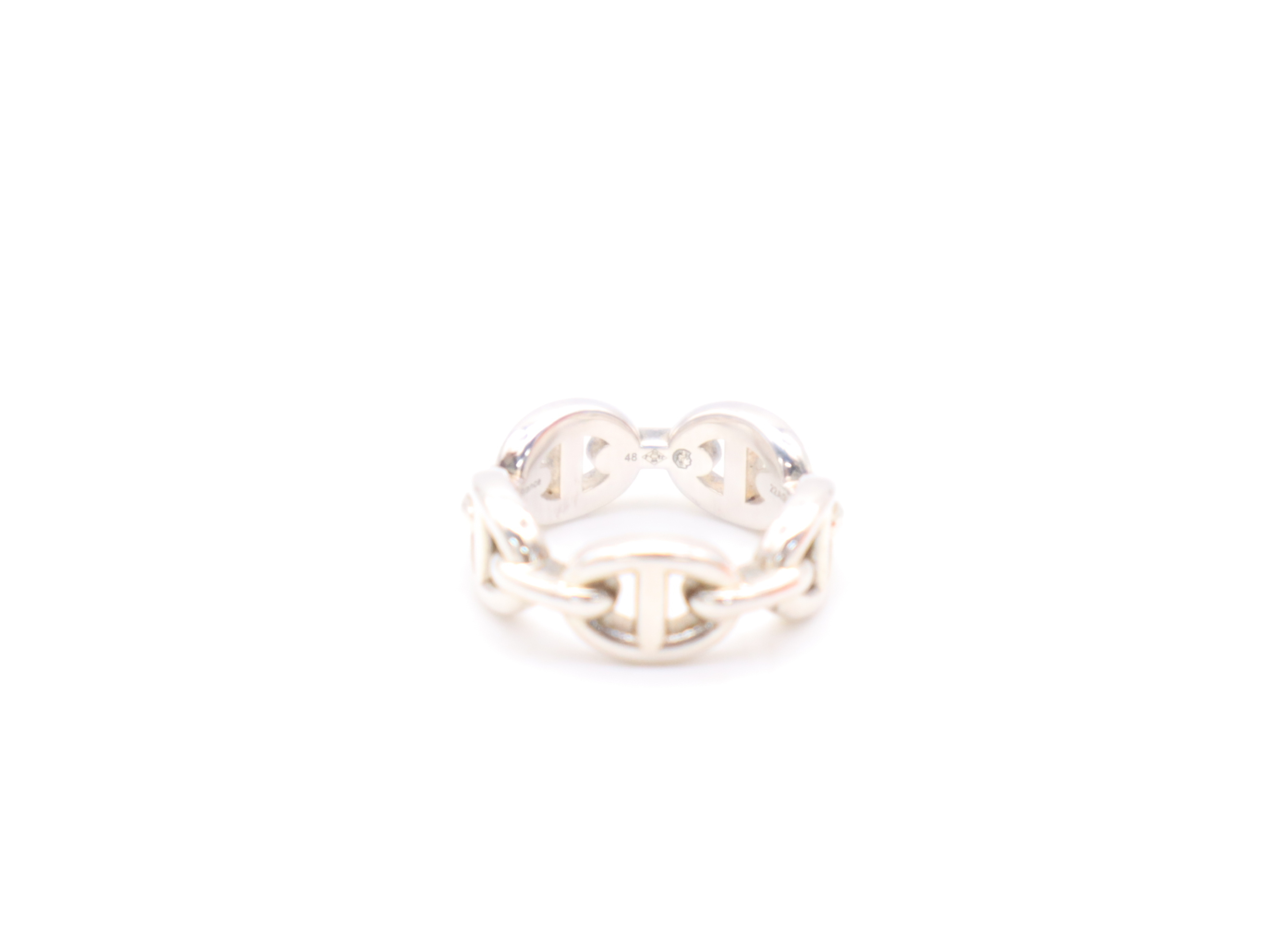 Ag925 Chaine d'Ancre Enchainée Ring, Silver, with Box — view 2