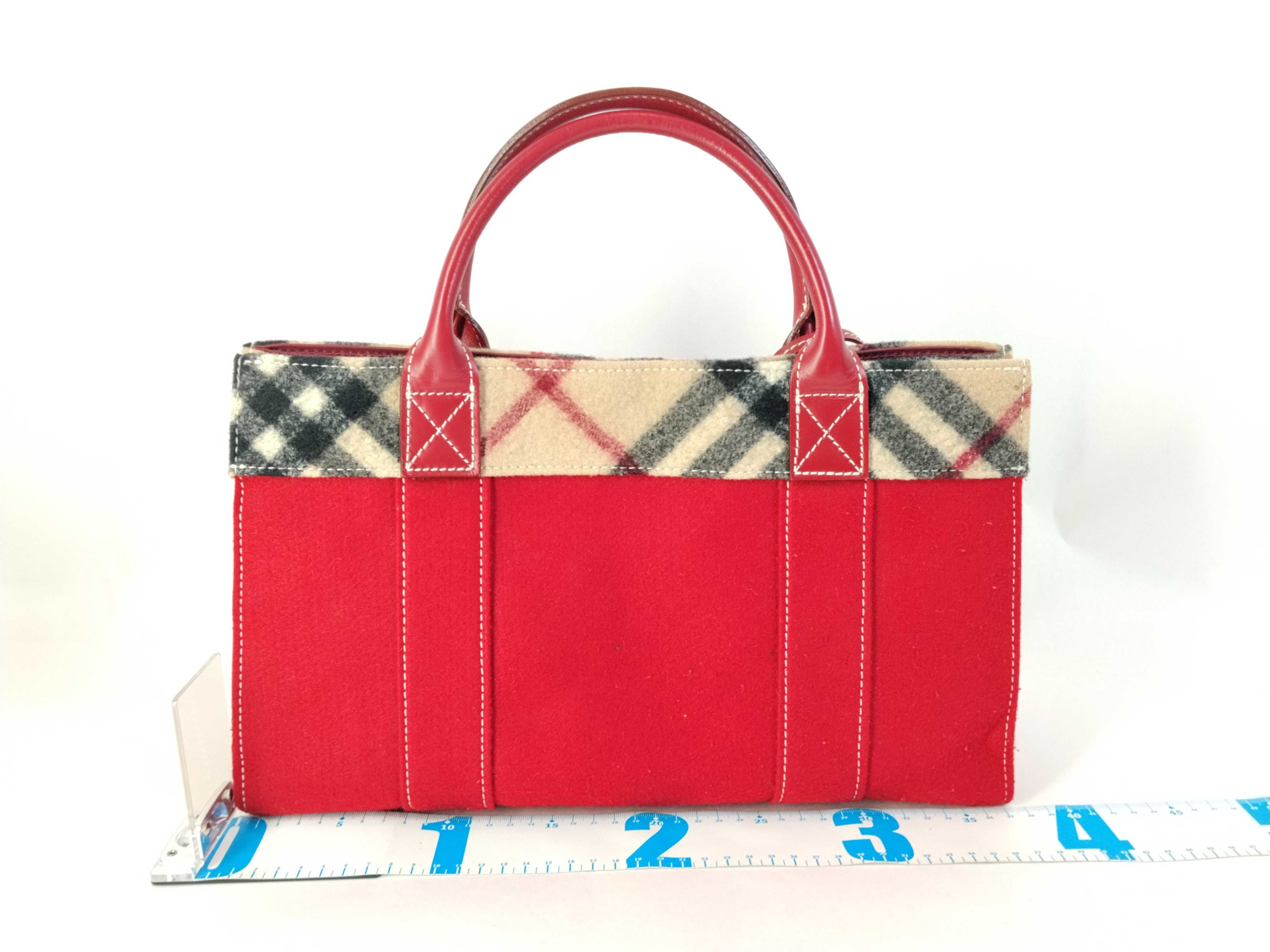 Blue Label handbag with pouch, Nova Check wool pattern. — view 2