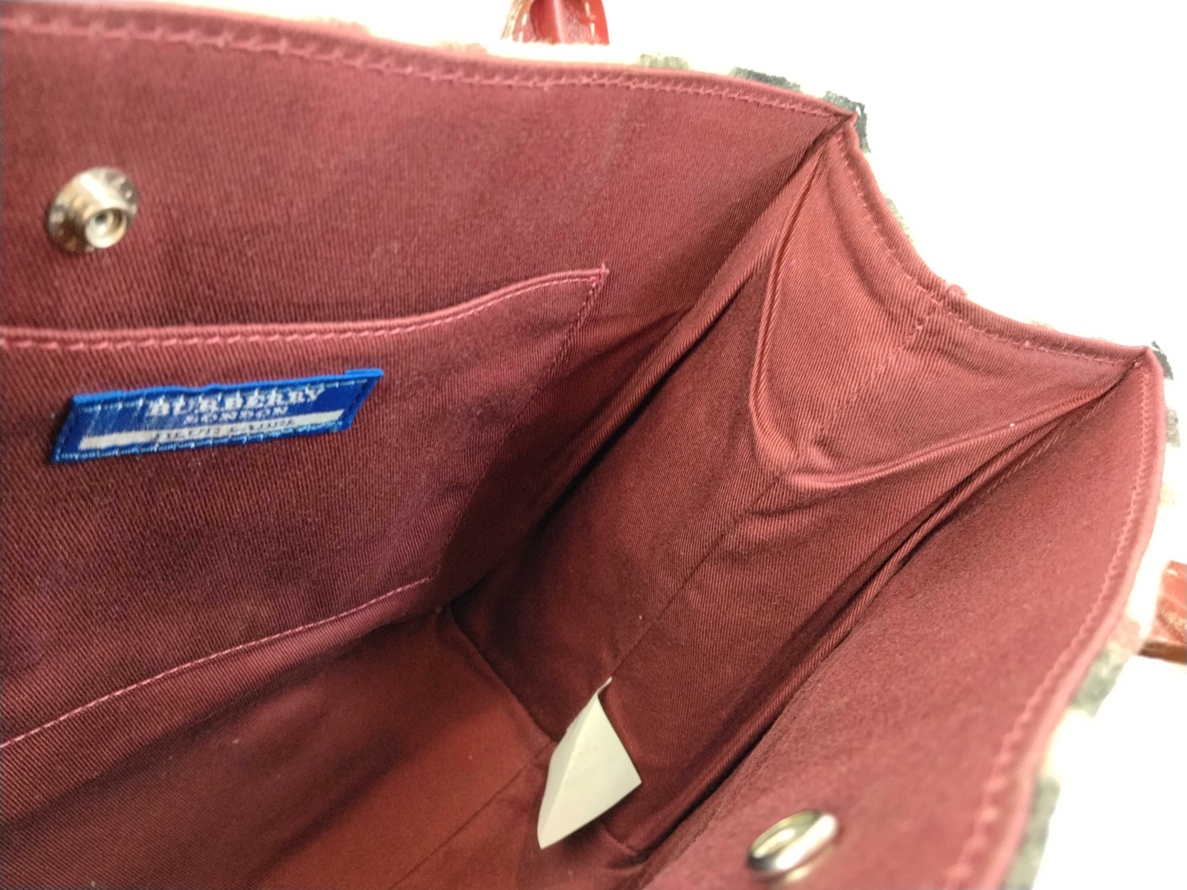 Blue Label handbag with pouch, Nova Check wool pattern. — view 10