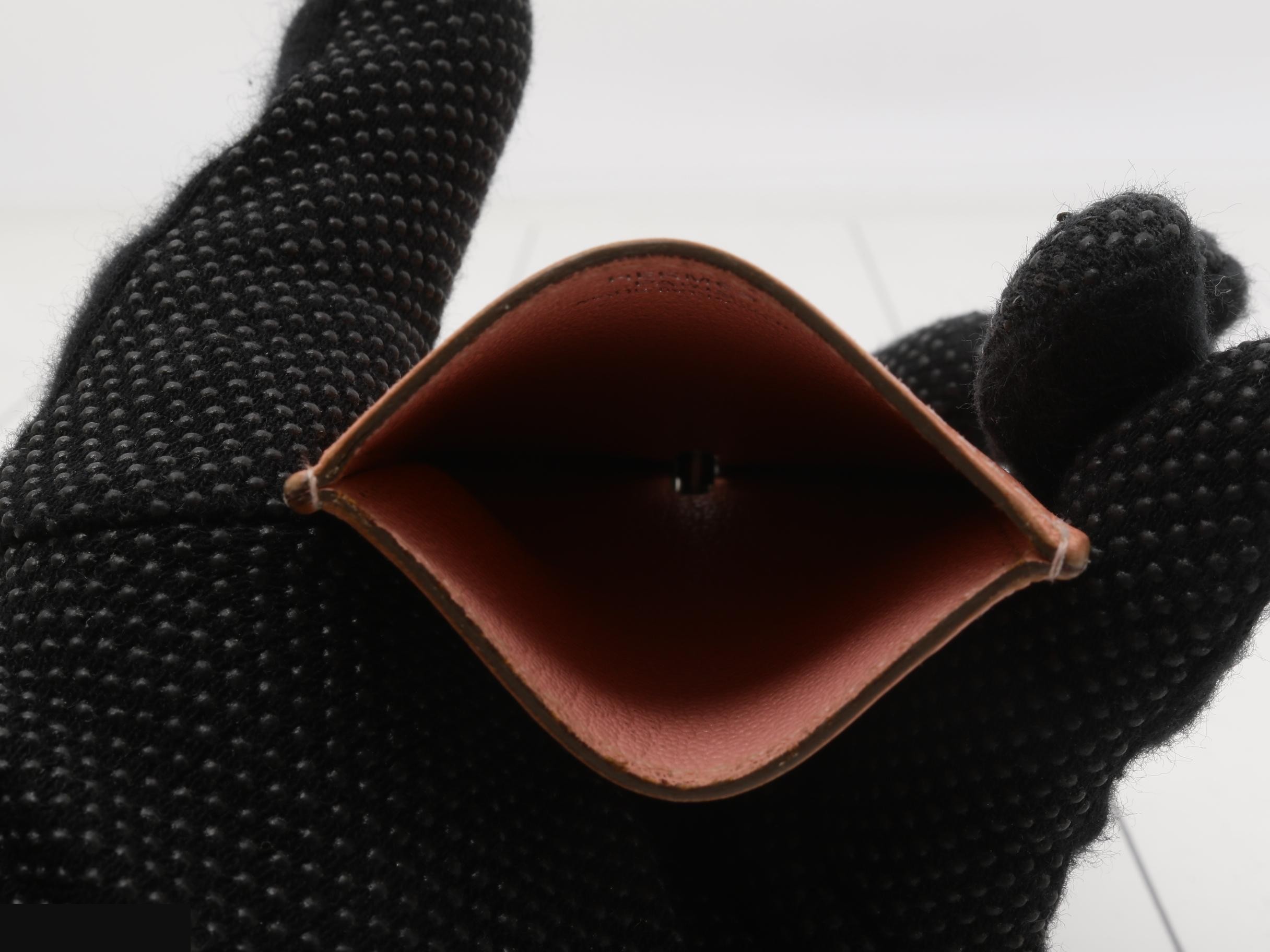 Diabolo Card Case ( R stamp) - Veau Epsom Leather — view 4