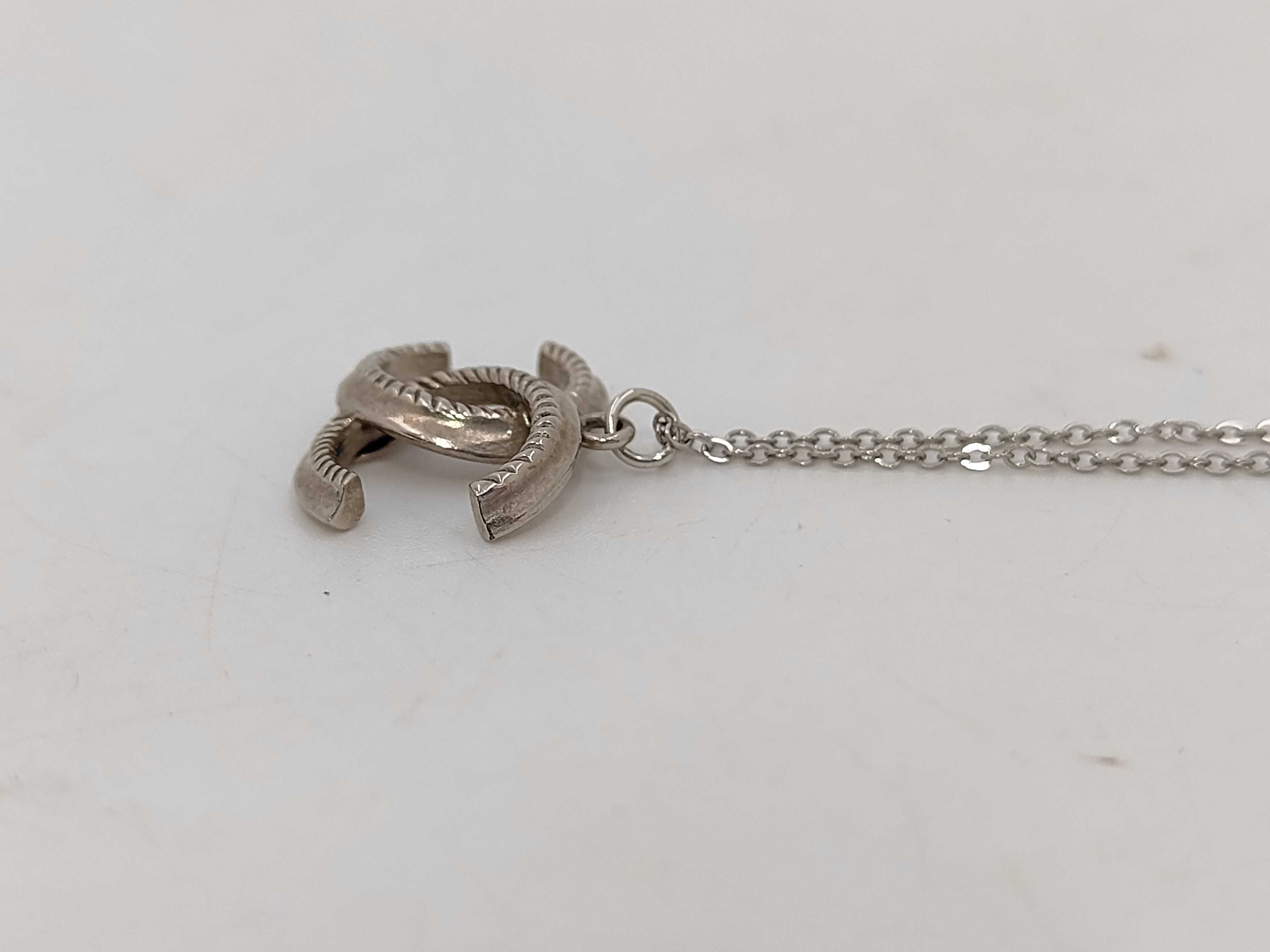 Coco Mark Silver Necklace B15B — view 5