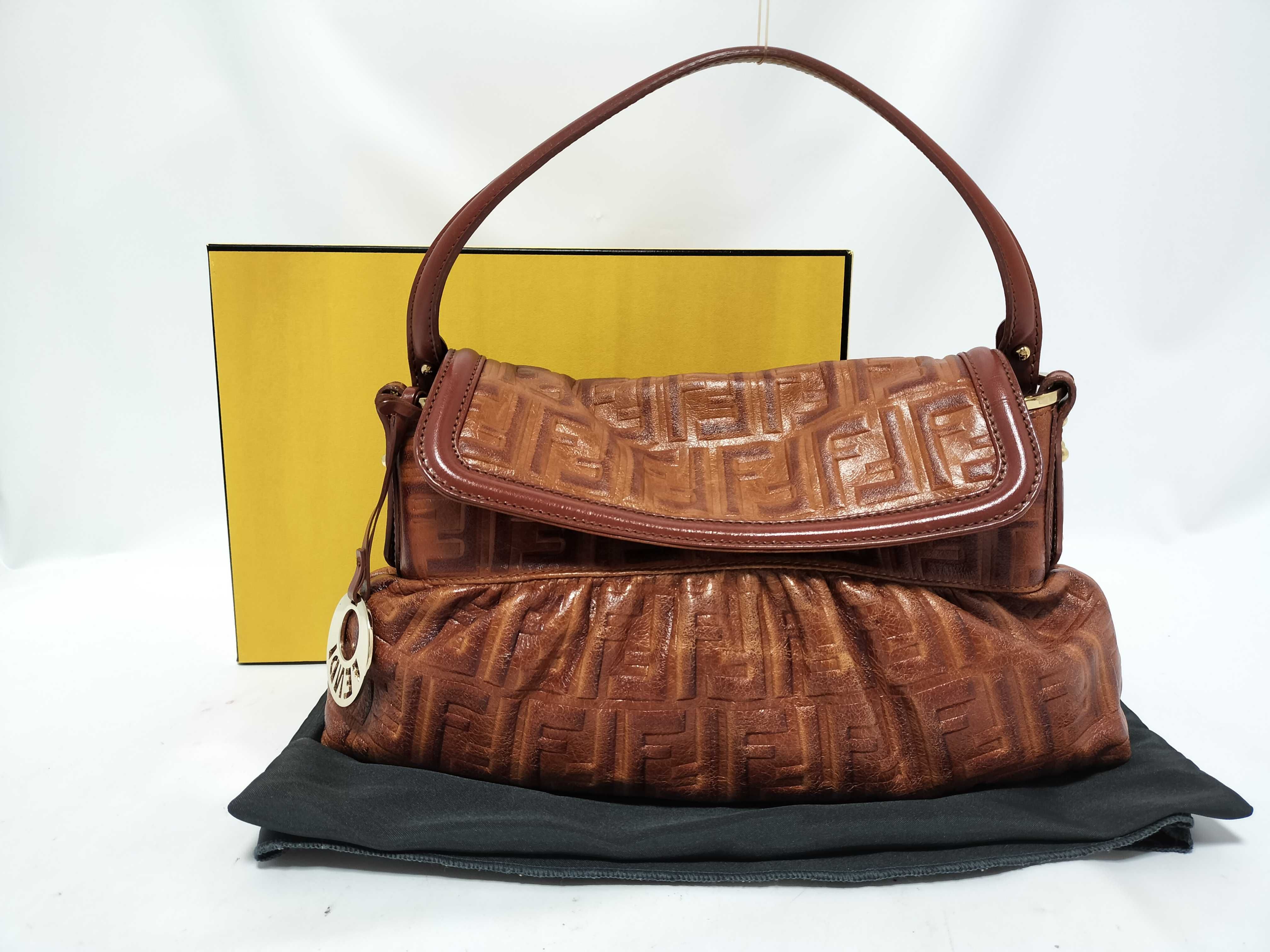 Zucca pattern Fendi Zucca handbag Brown handbag