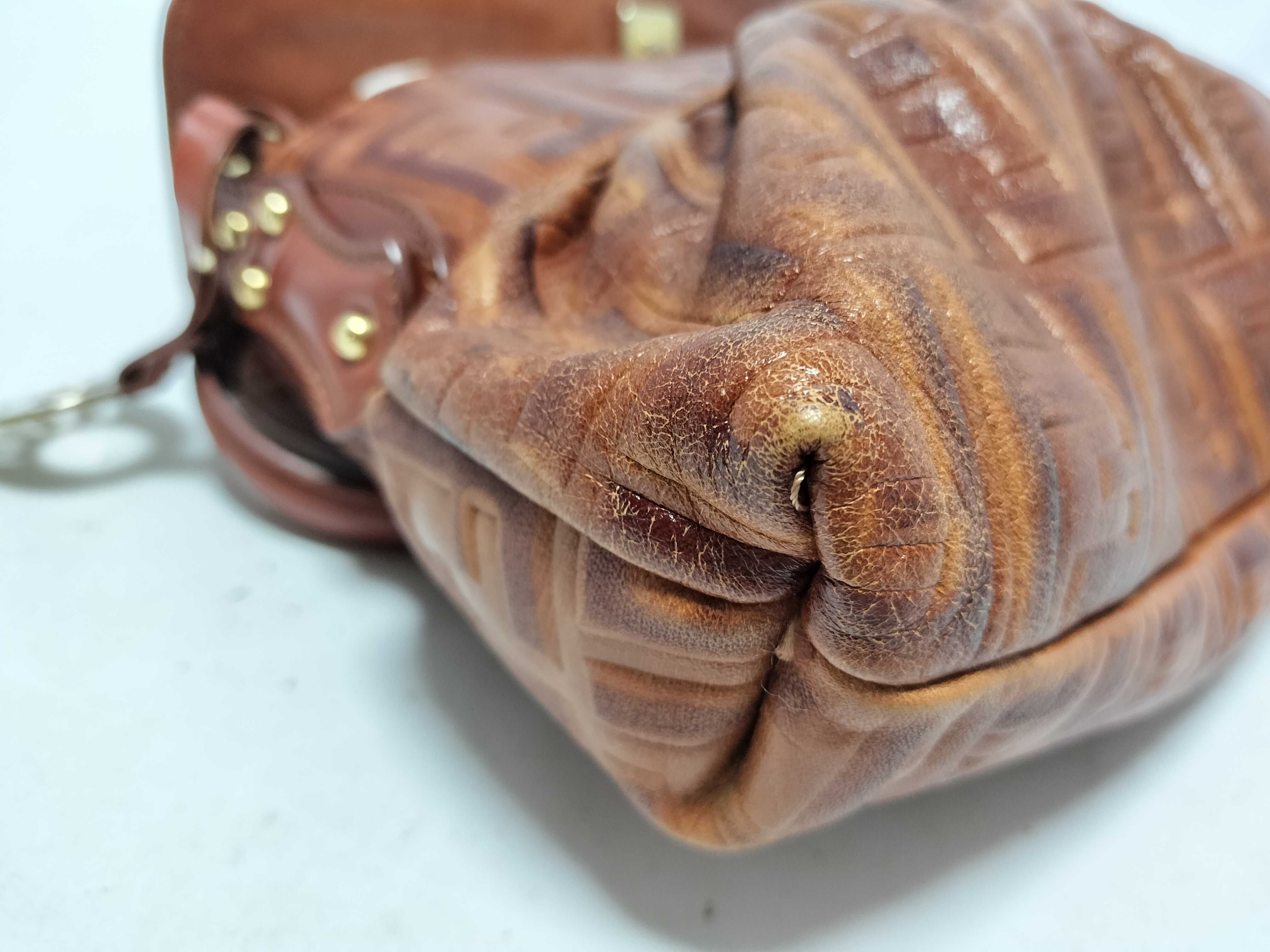 Zucca pattern Fendi Zucca handbag Brown handbag — view 15