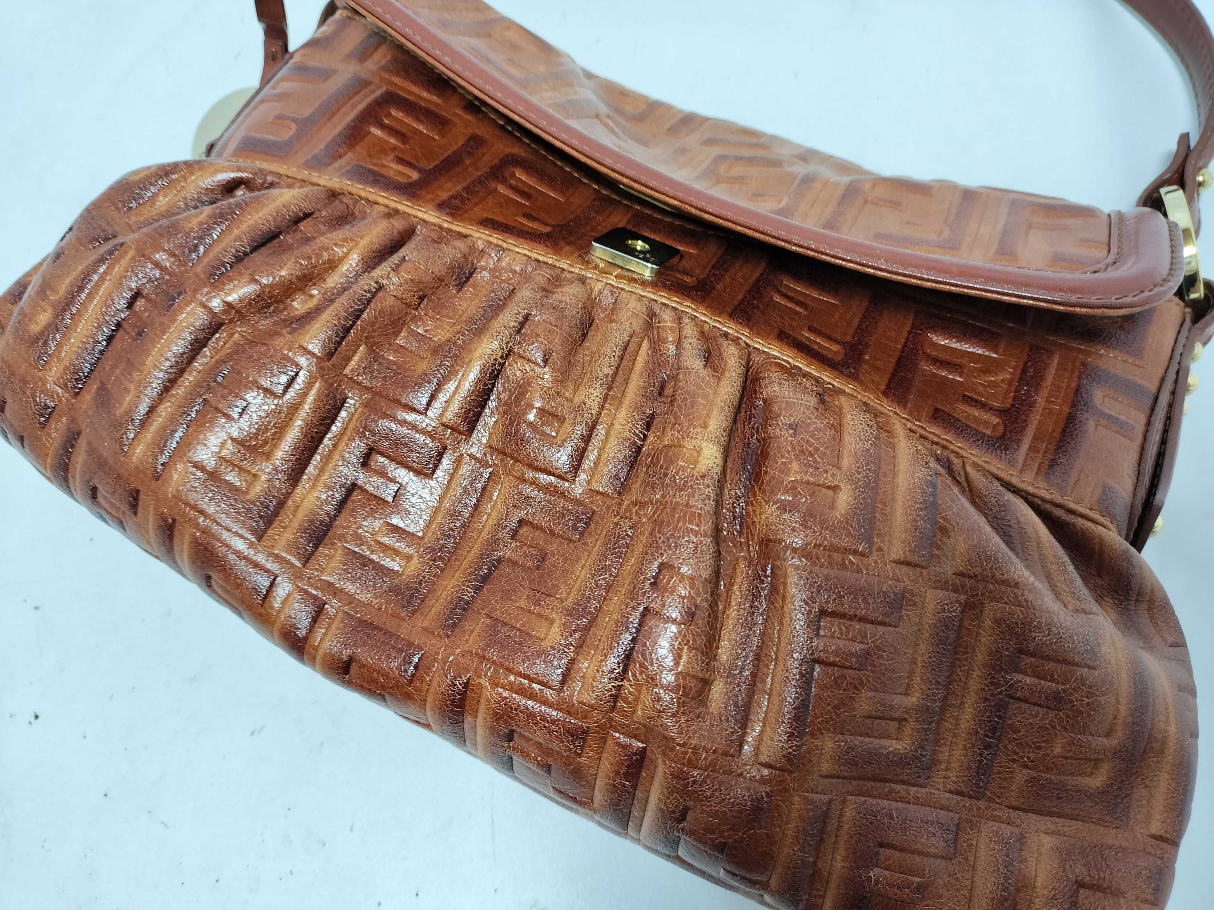 Zucca pattern Fendi Zucca handbag Brown handbag — view 7