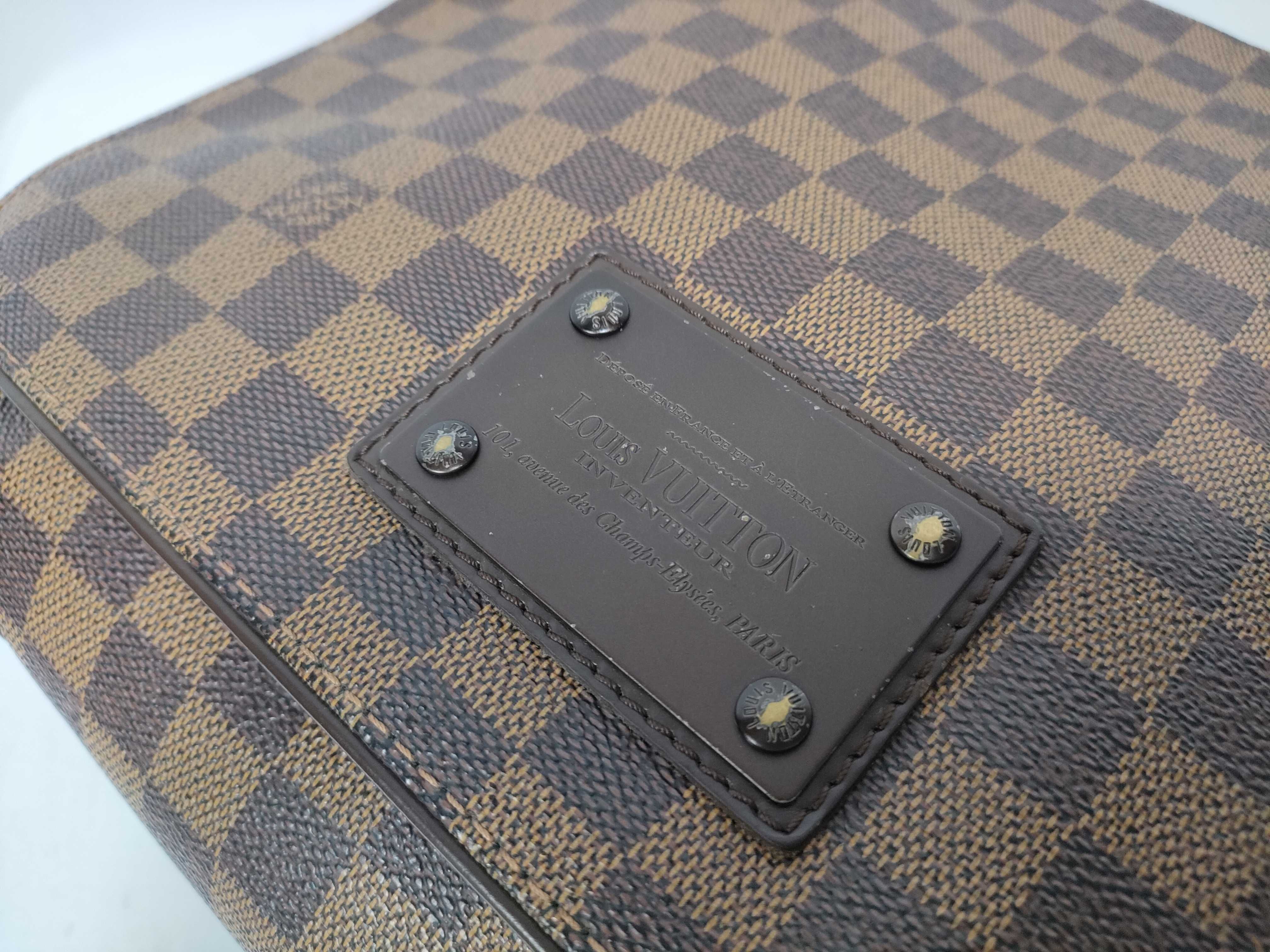Damier Brooklyn MM N51211 CA2170 Brown Shoulder Bag — view 12