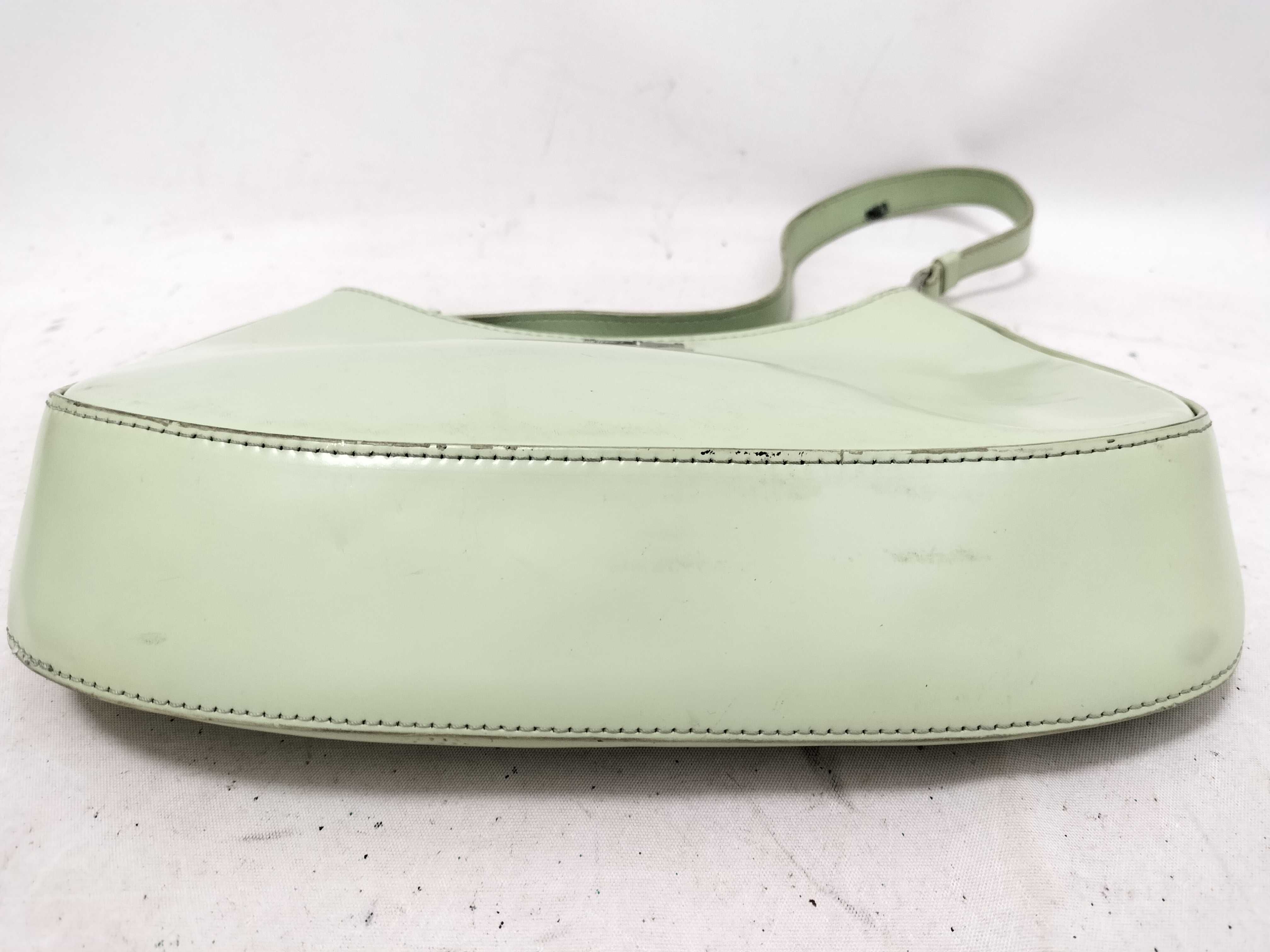 ID- Cleo brushed cowskin shoulder bag Green 1BC499 Shoulder bag — view 7