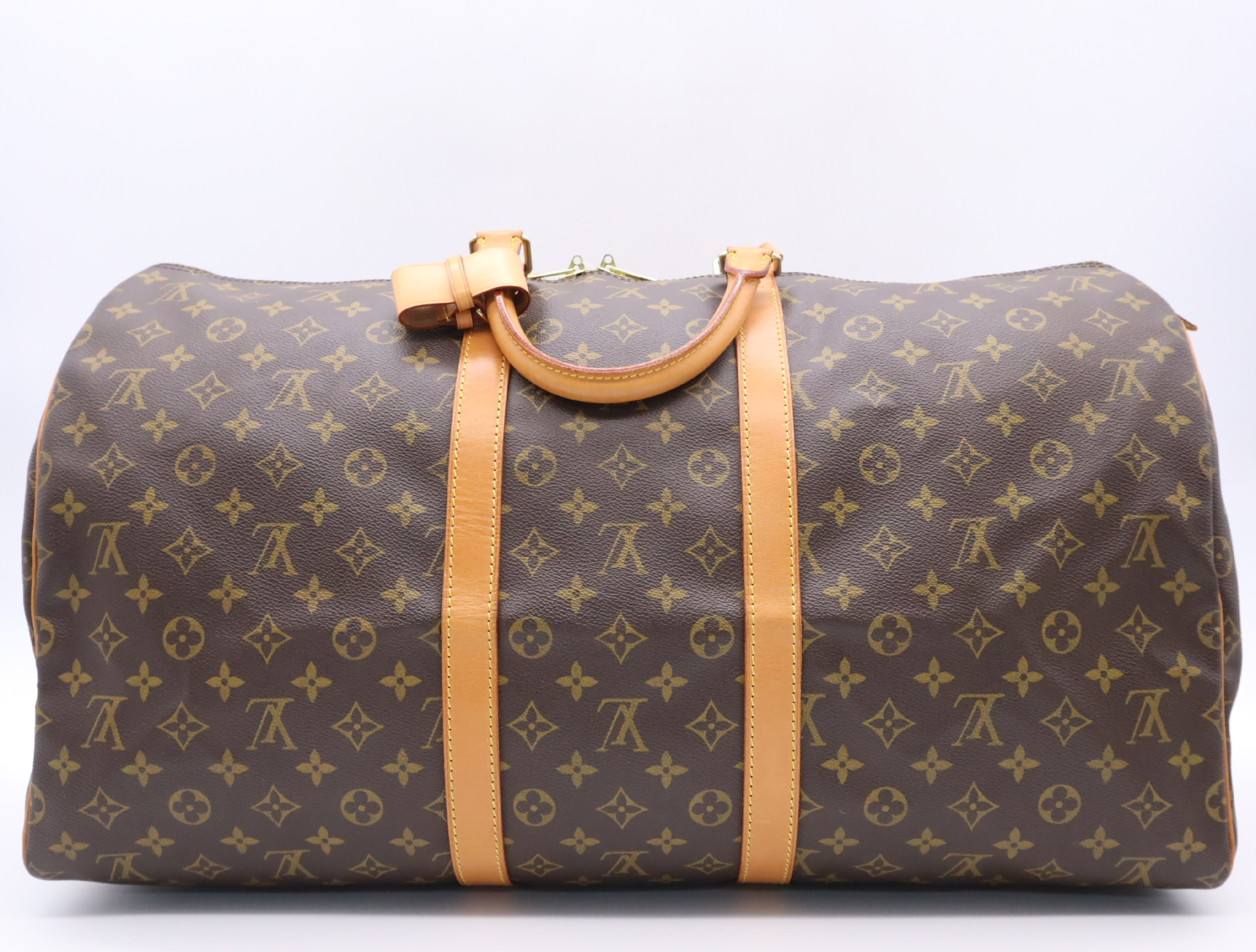 M41424 Monogram Keepall 55 Boston Bag with Name Tag and Handle — view 2