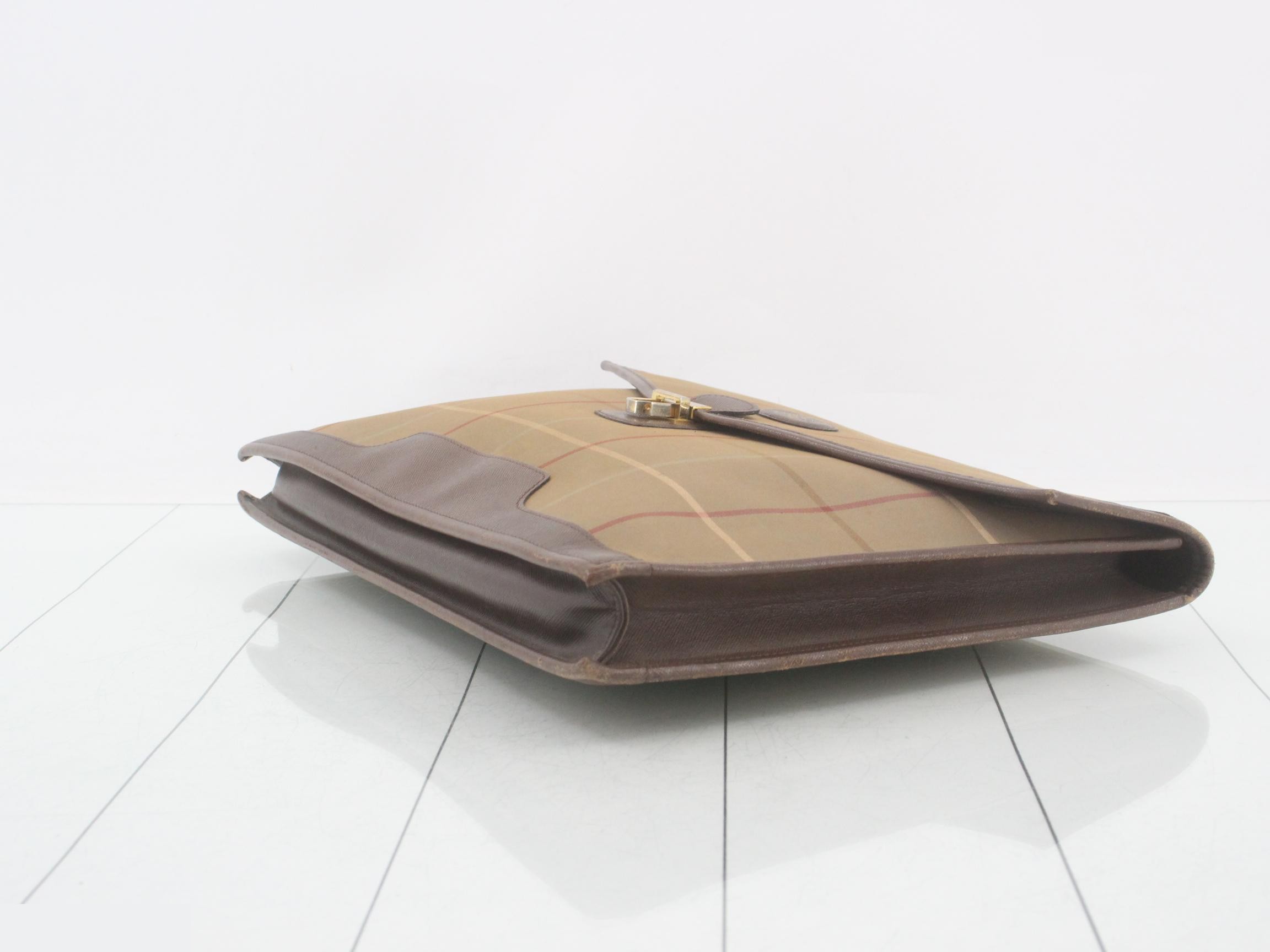 Clutch bag, check pattern, leather — view 6
