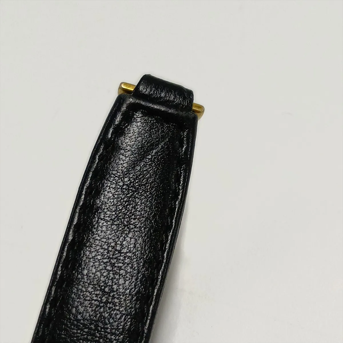 Matelassé Lambskin Chain Shoulder Bag, Pearl Black with Gold Hardware, K3GGKX84, Random Plate — view 13
