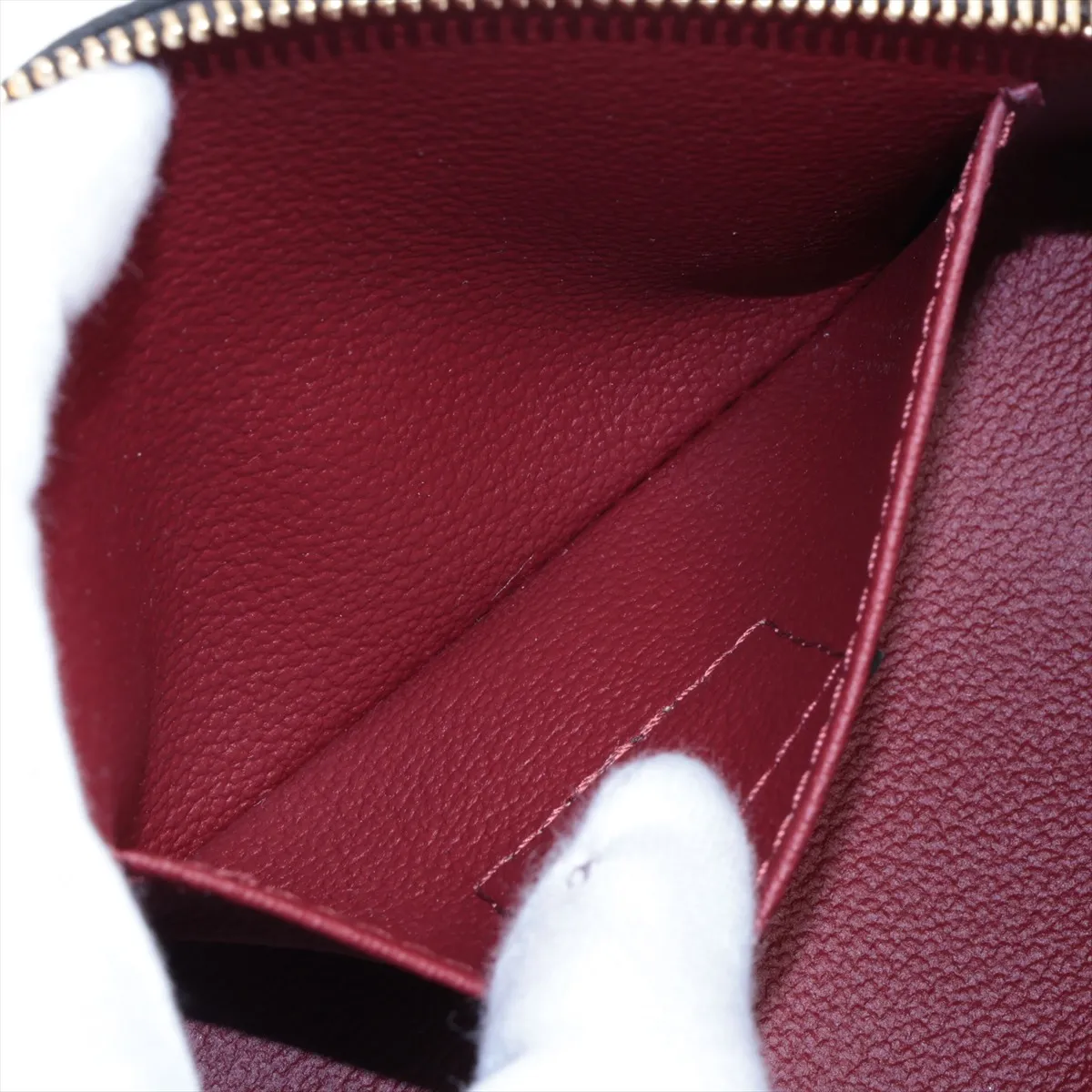 Bicolor Monogram Empreinte Pochette Cosmetic PM M59086 Black x Red Pouch RFID Reactive — view 4