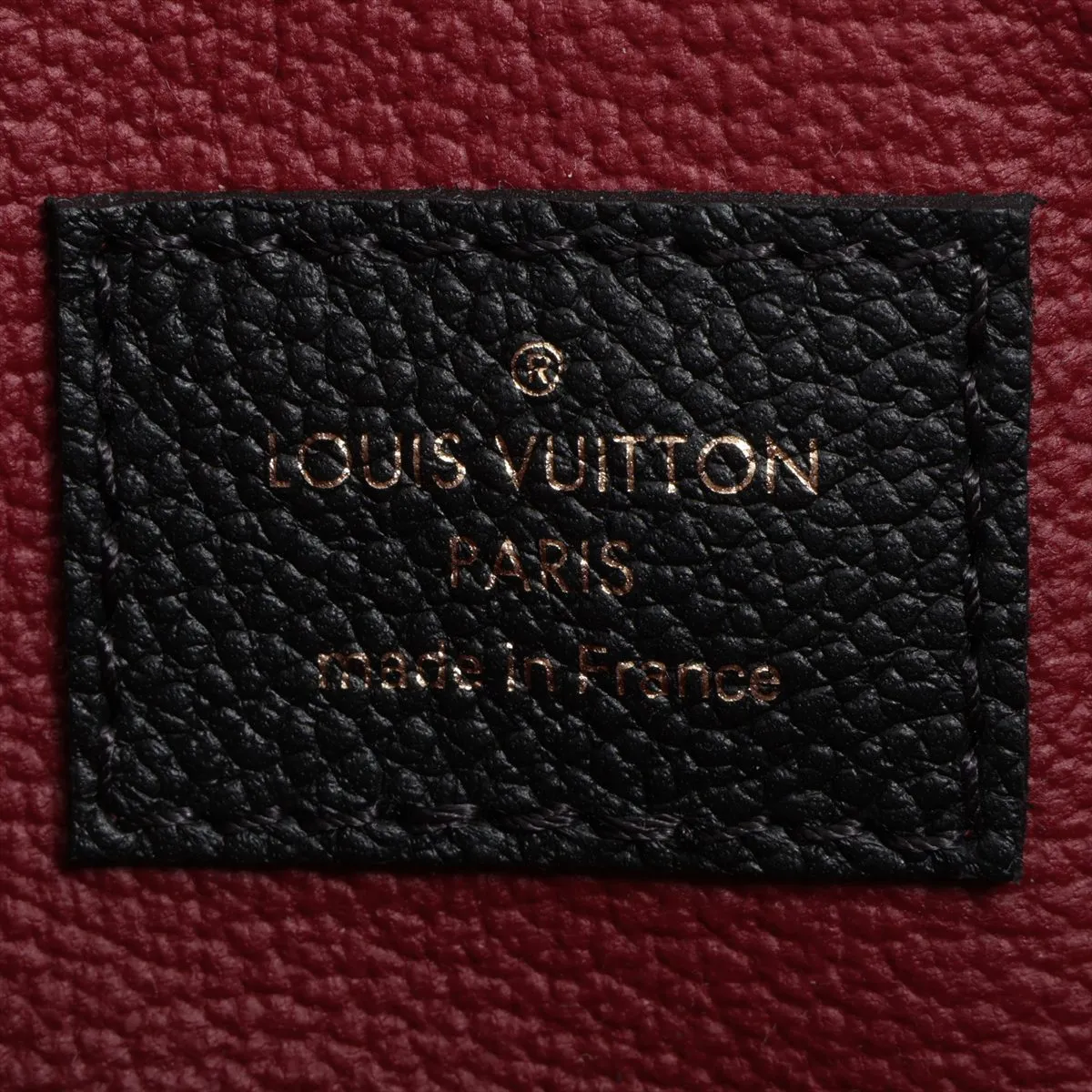 Bicolor Monogram Empreinte Pochette Cosmetic PM M59086 Black x Red Pouch RFID Reactive — view 5