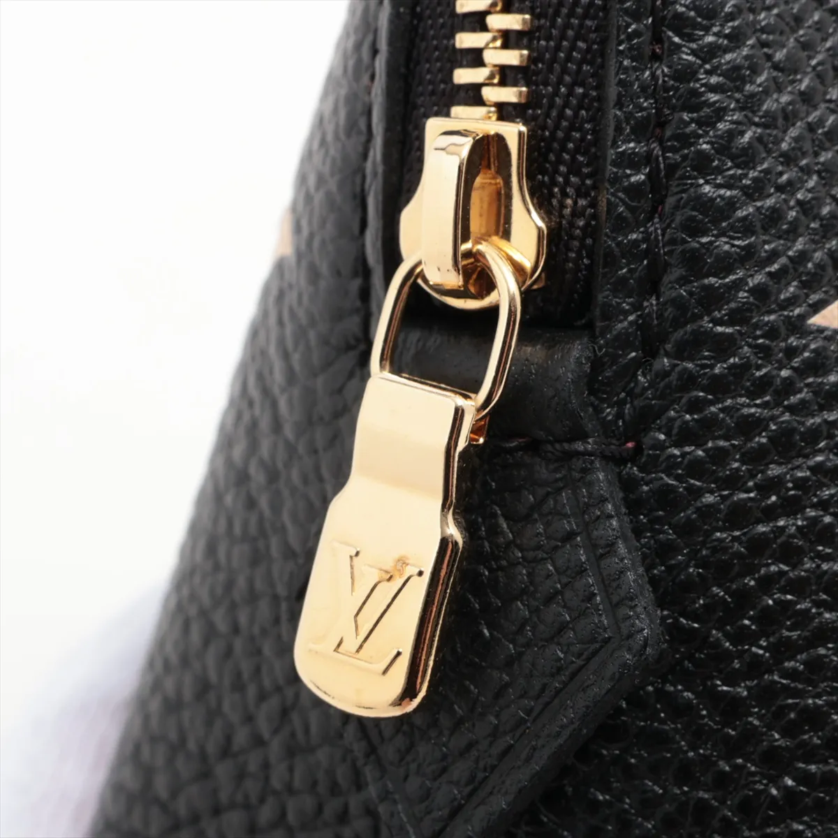 Bicolor Monogram Empreinte Pochette Cosmetic PM M59086 Black x Red Pouch RFID Reactive — view 7