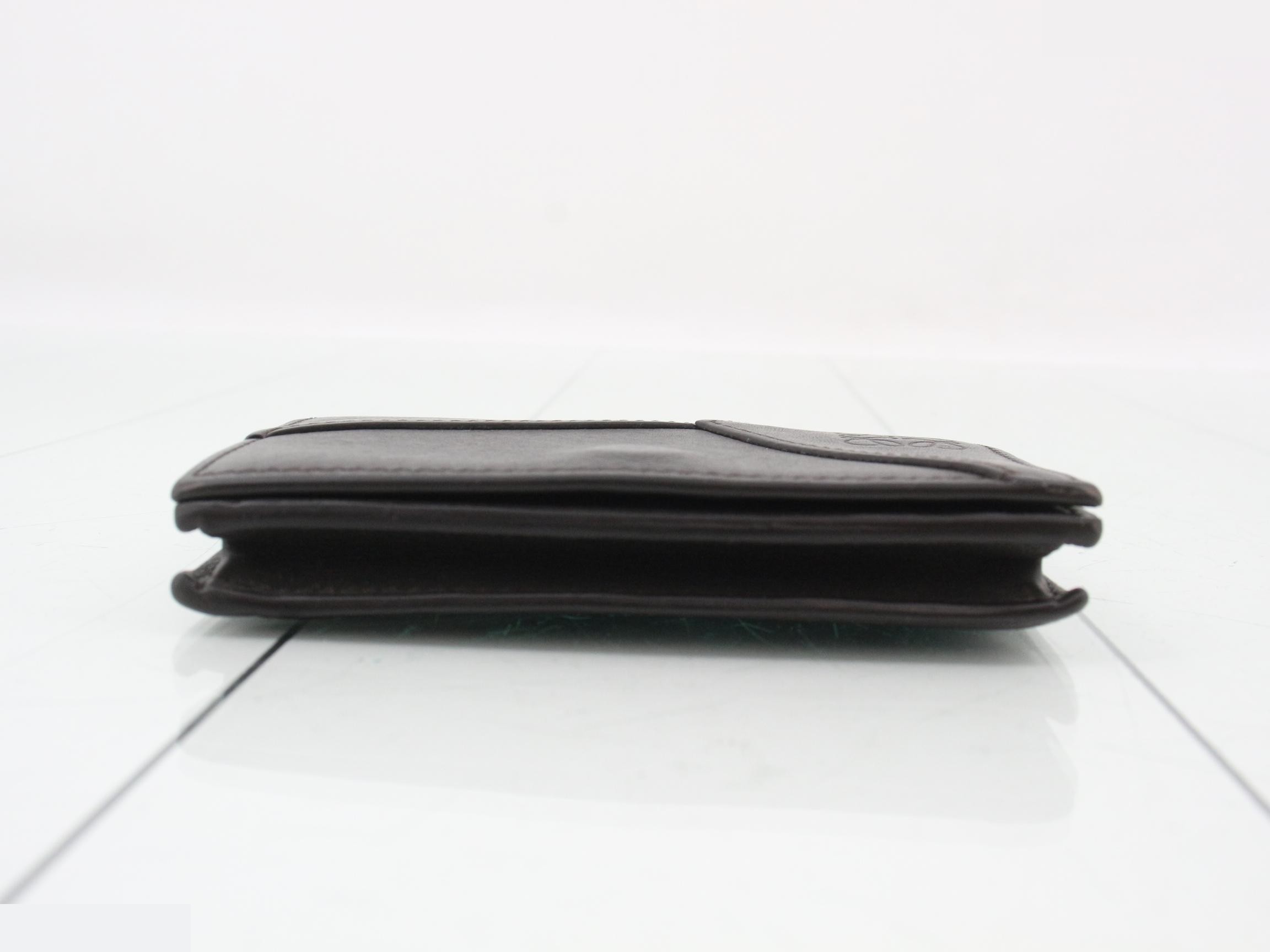 Puzzle Bi-fold Card Case, Dark Brown — view 3