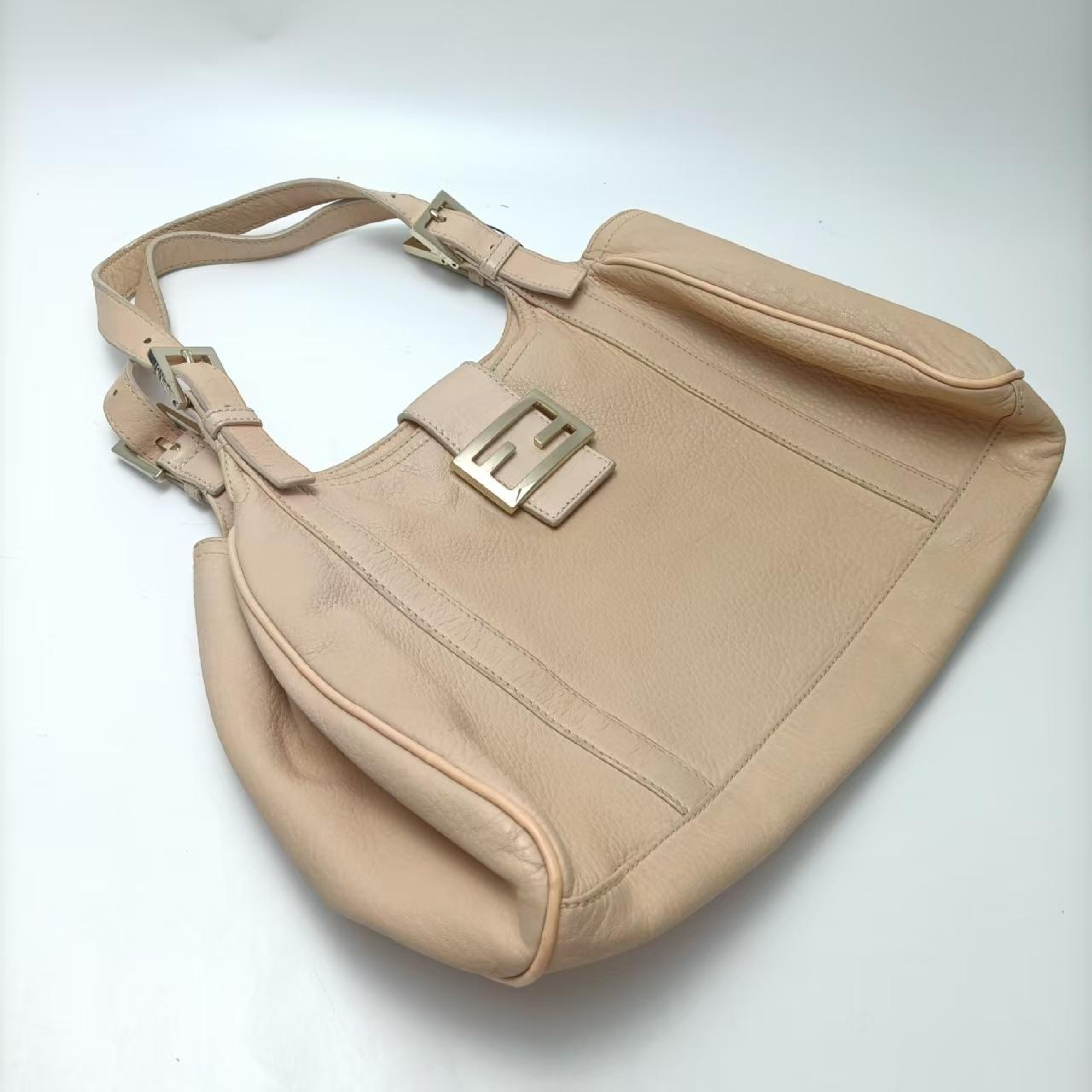 cowhide shoulder bag — view 4