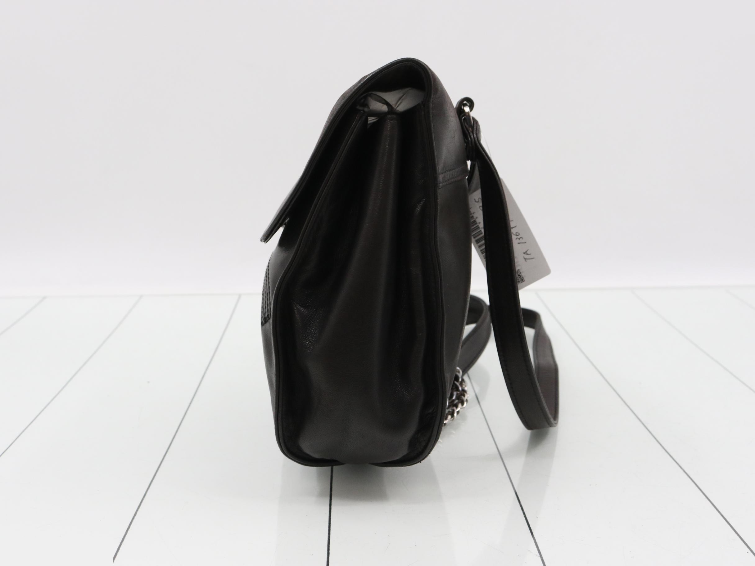 Coco Mark Lambskin Chain Backpack — view 3