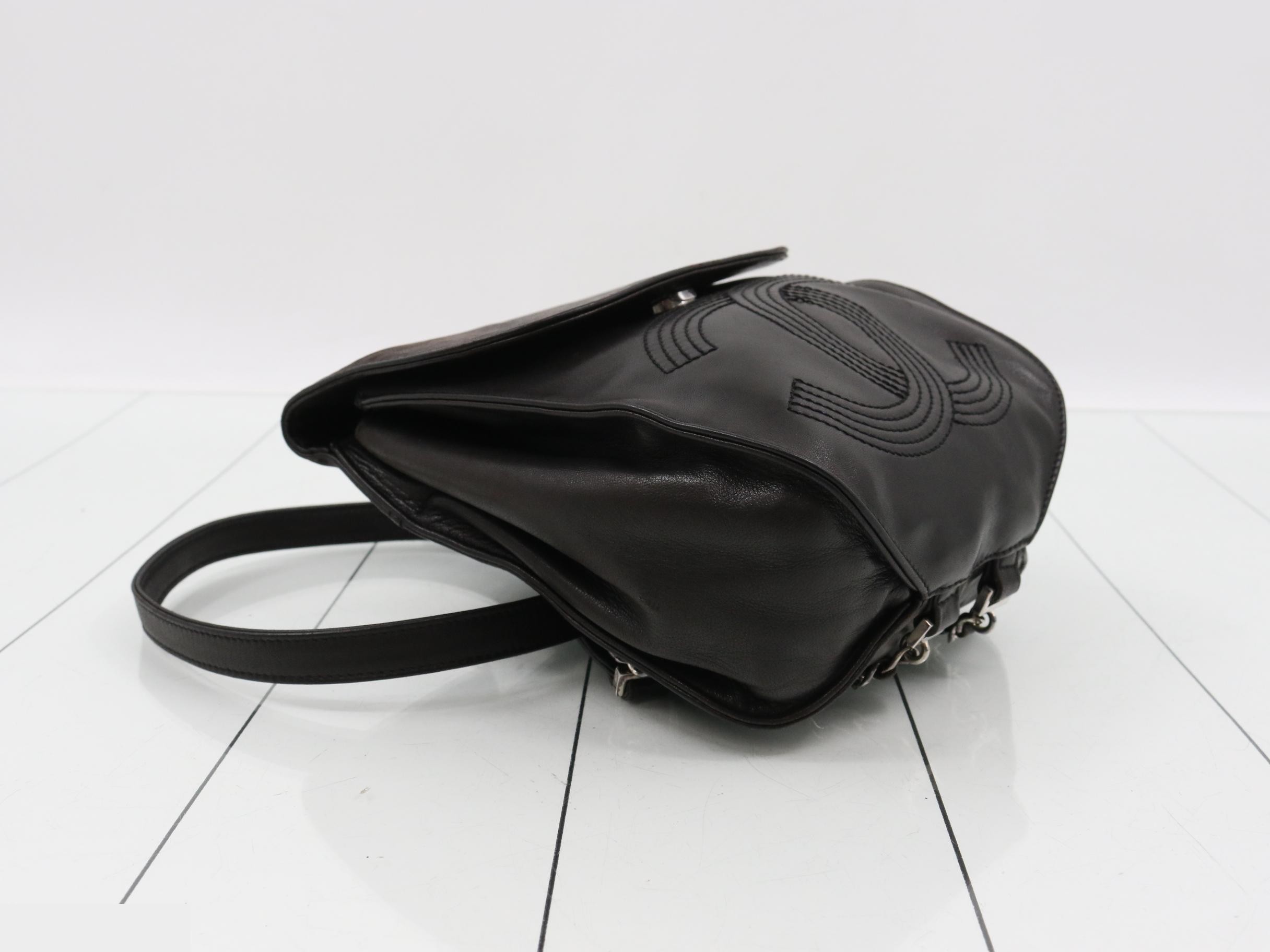 Coco Mark Lambskin Chain Backpack — view 5