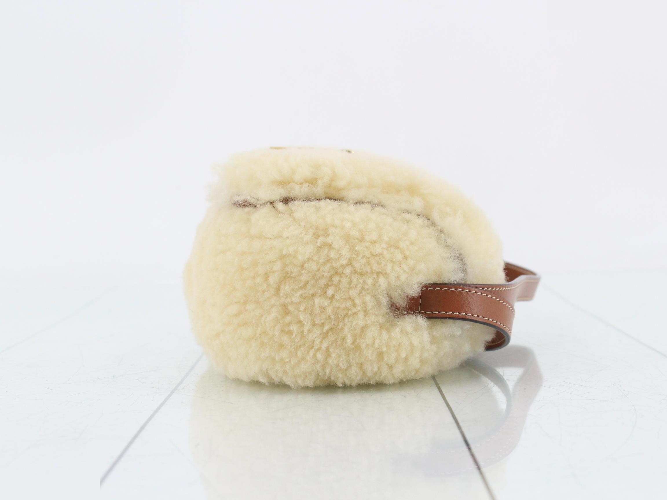 Taboo Boa/Leather Semi-Shoulder Bag, Bi-color — view 3