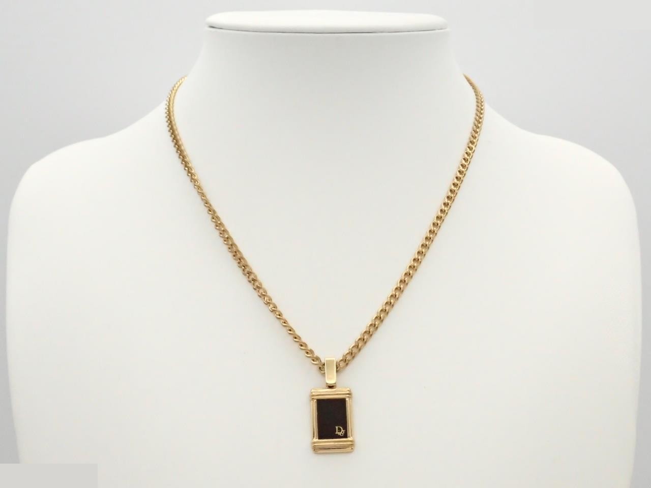 Logo plate necklace chain approx. 46cm — view 3