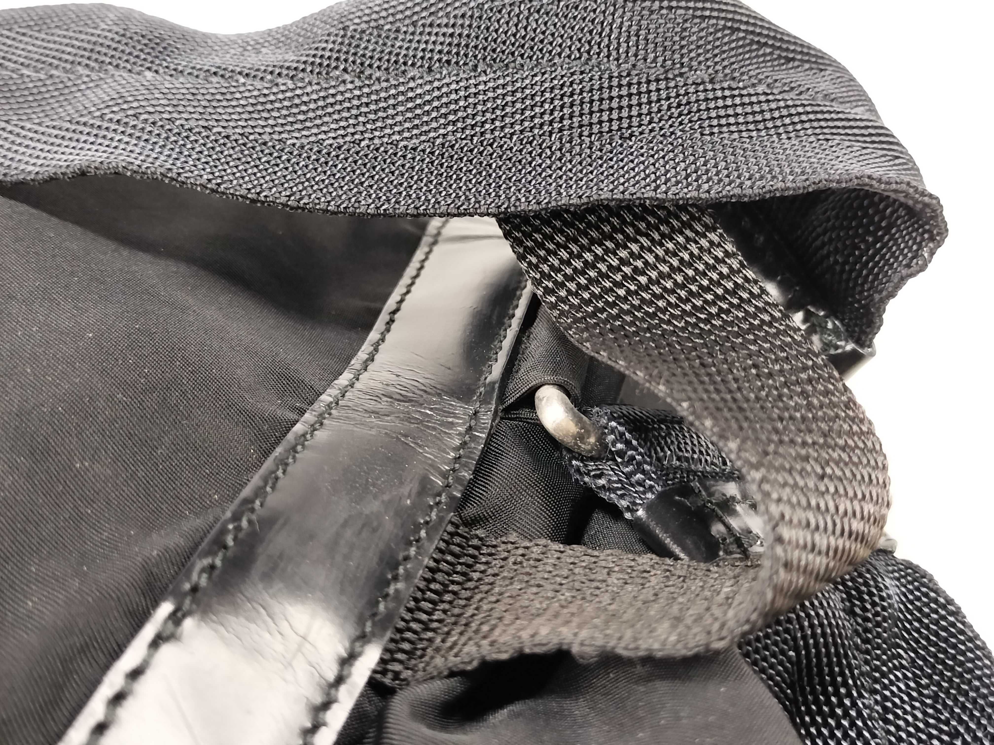 nylon backpack with double pockets. — view 5