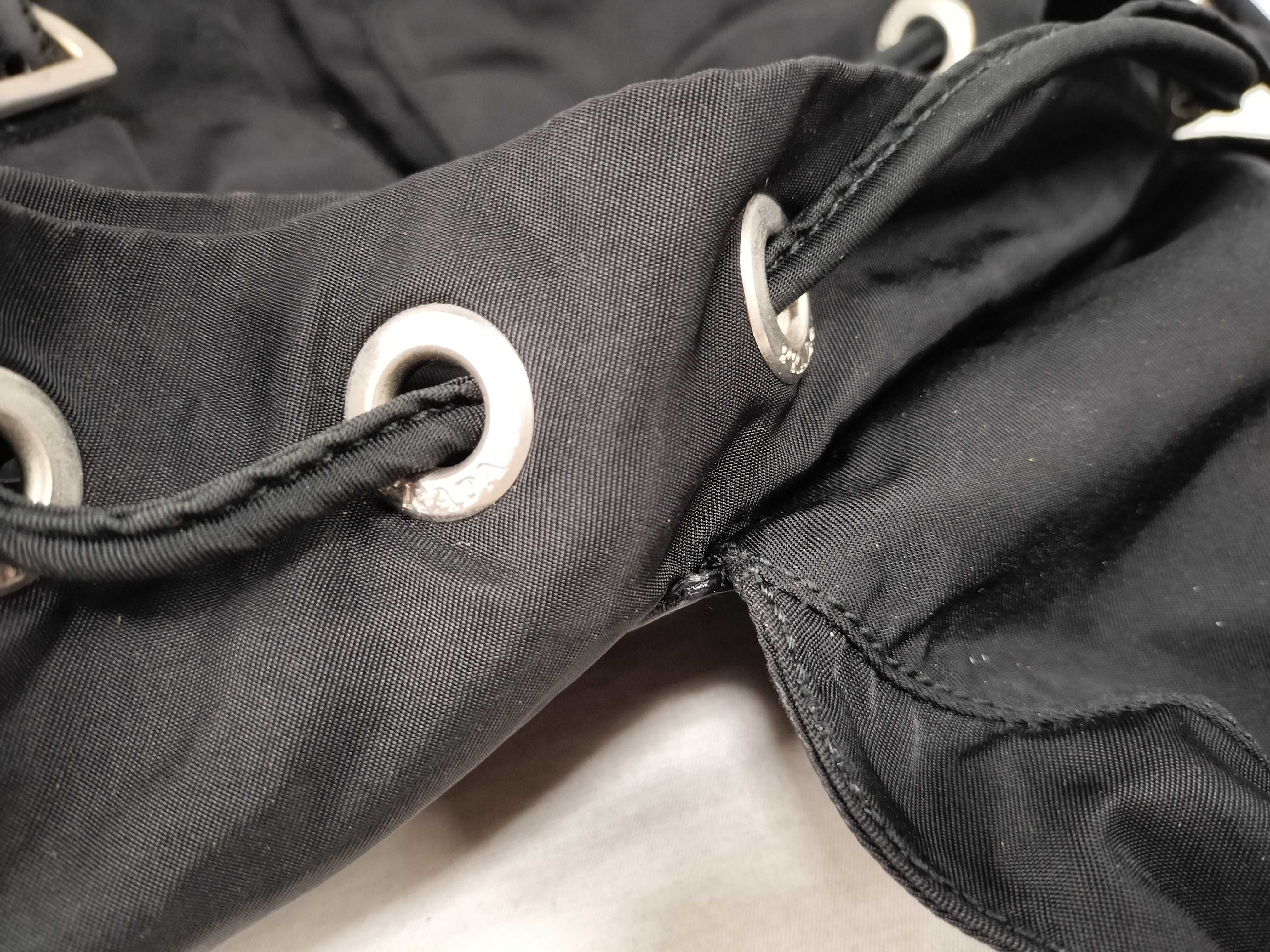 nylon backpack with double pockets. — view 9