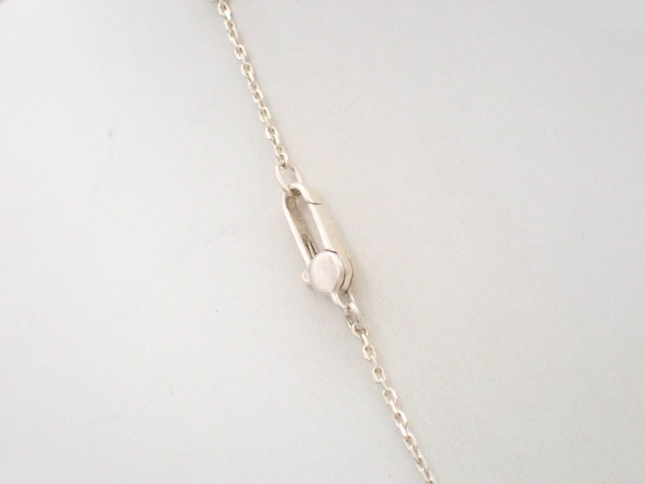 Necklace, square plate, 925 silver, 5.8g, chain approximately 46cm — view 2