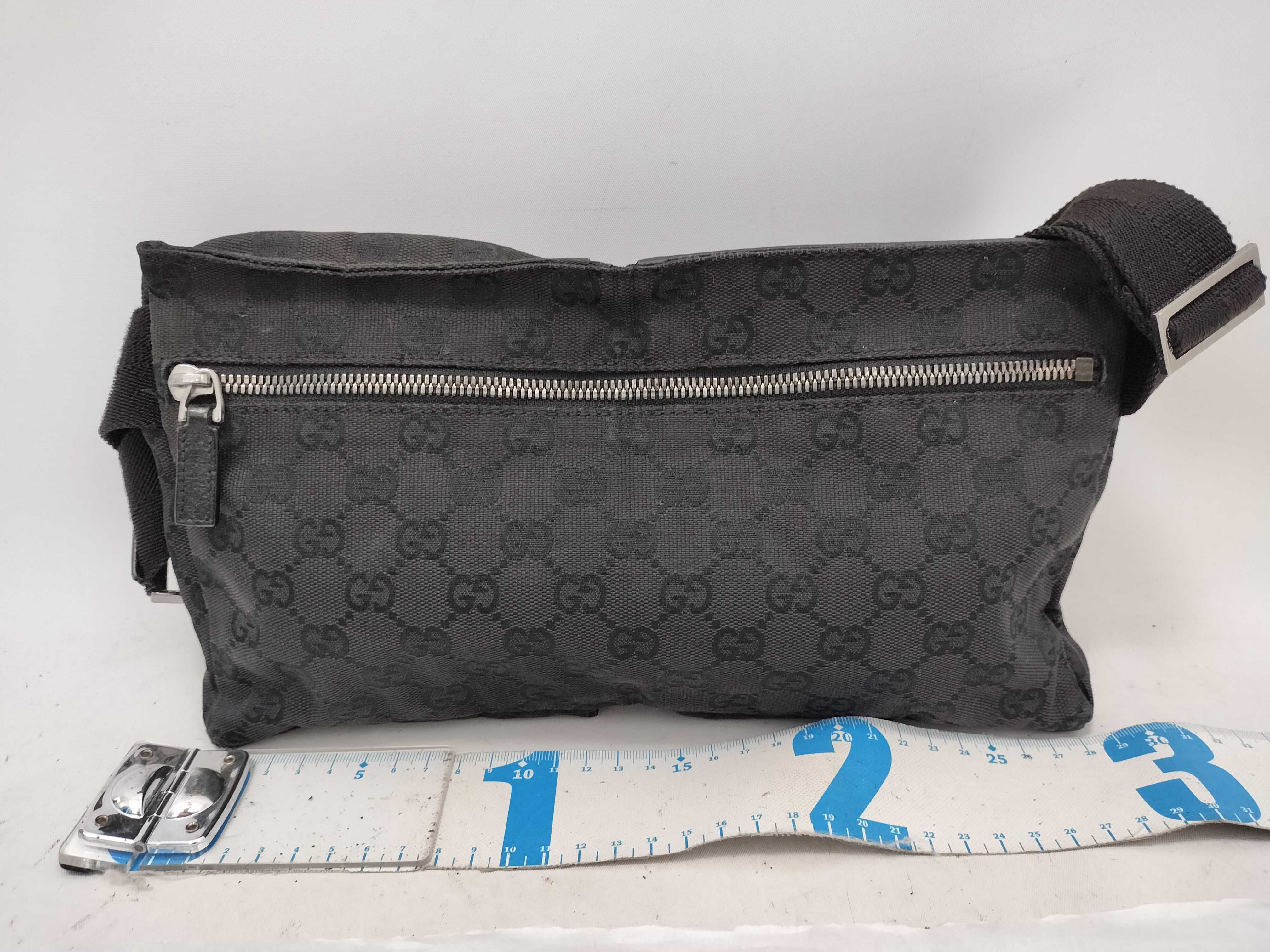 GG Canvas Waist Bag, Black — view 2
