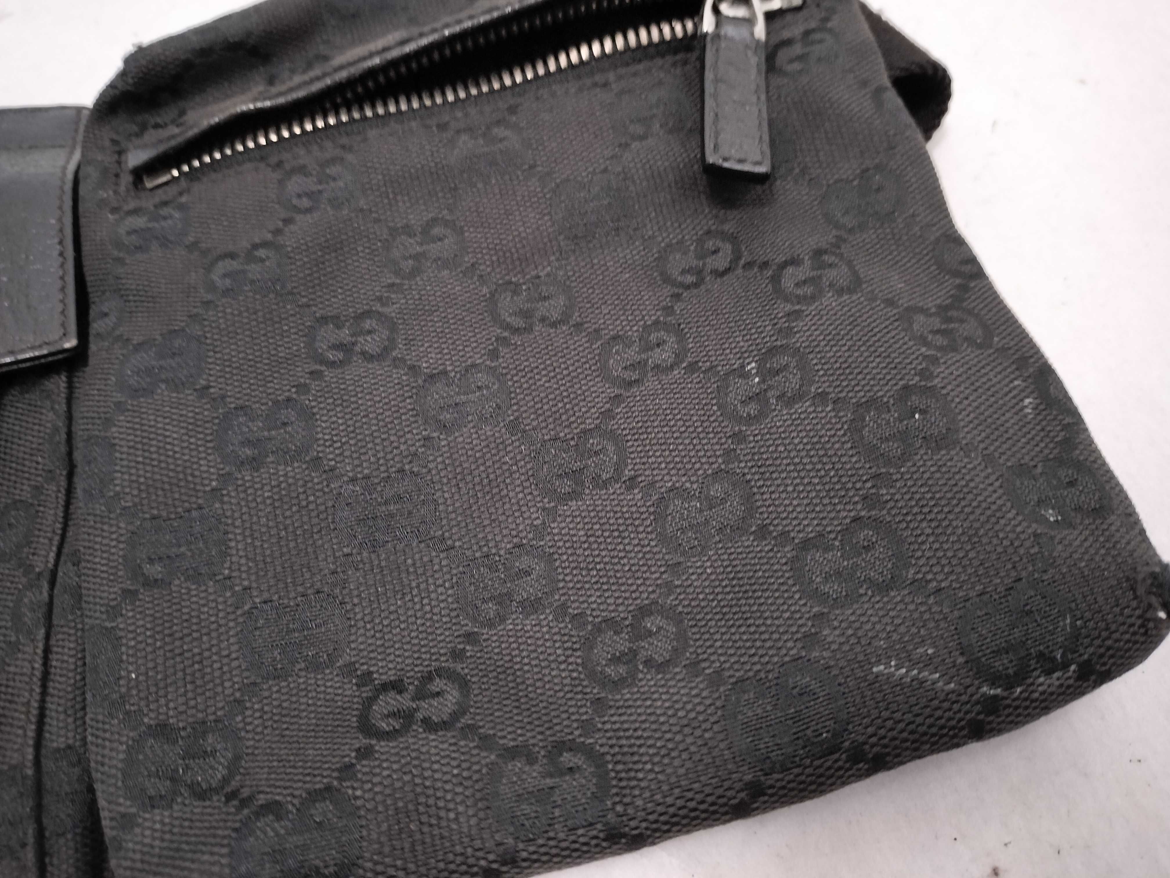 GG Canvas Waist Bag, Black — view 12
