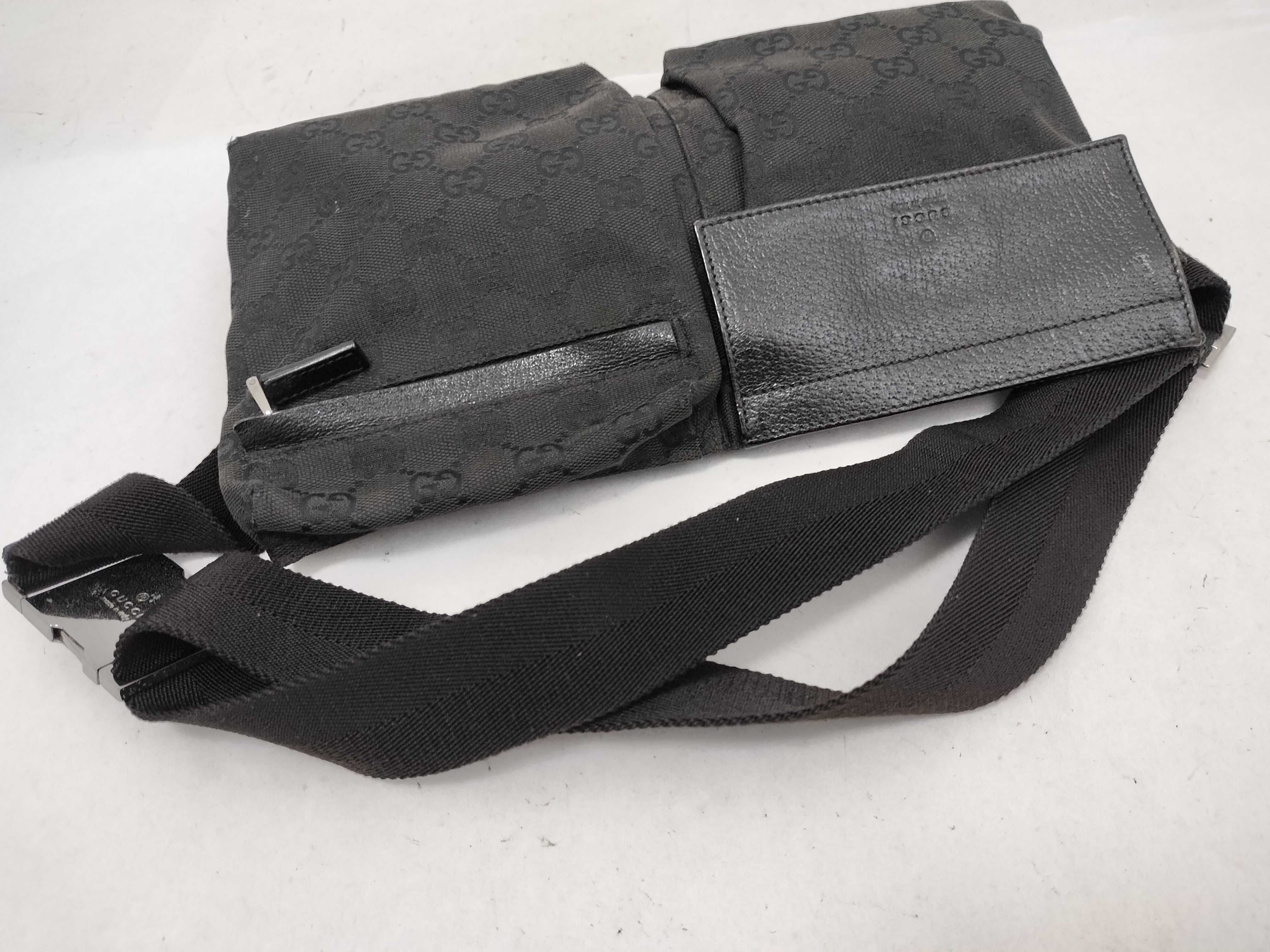 GG Canvas Waist Bag, Black — view 3