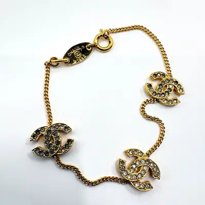 Coco Mark Triple Bracelet/Bangle (Metal) - Wrist Circumference Approx. 17cm