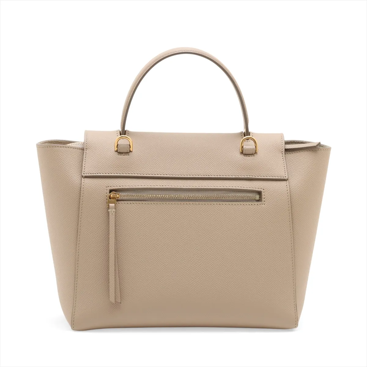 belt bag micro leather 2WAY handbag beige — view 2
