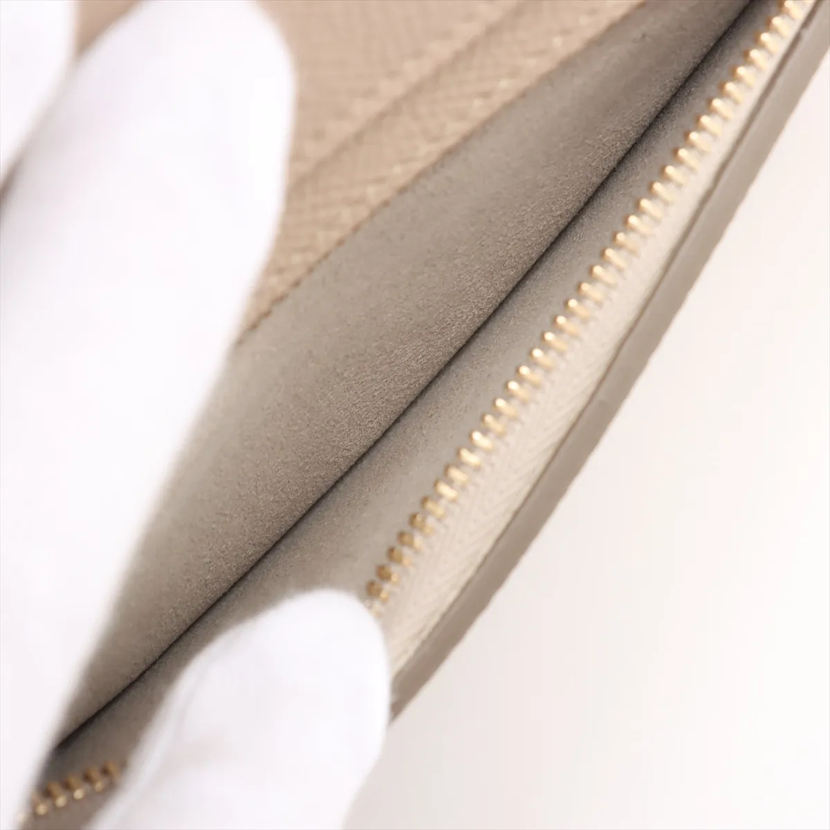 belt bag micro leather 2WAY handbag beige — view 10