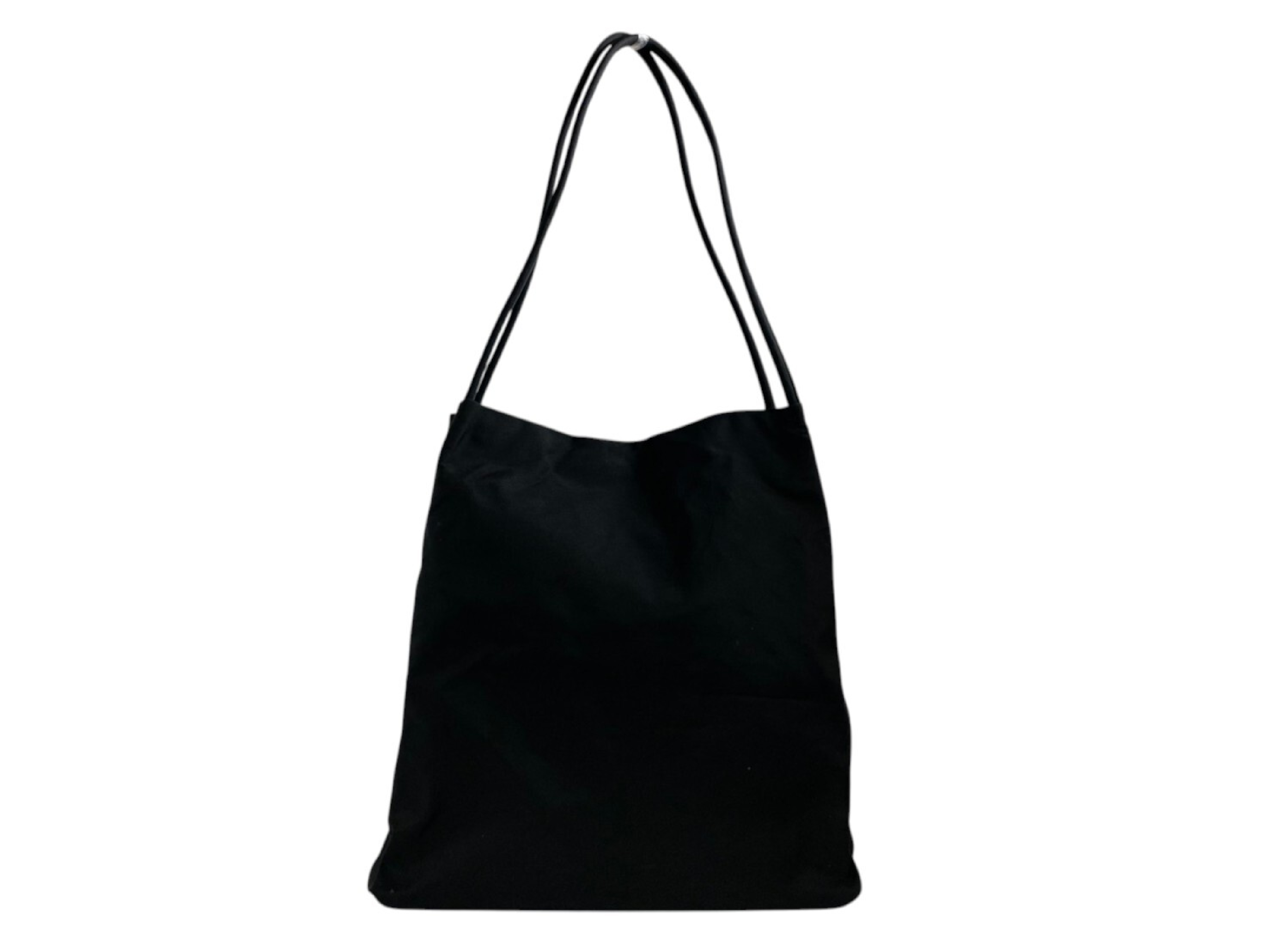 Nylon Triangle Logo Plate Tote Bag — view 2
