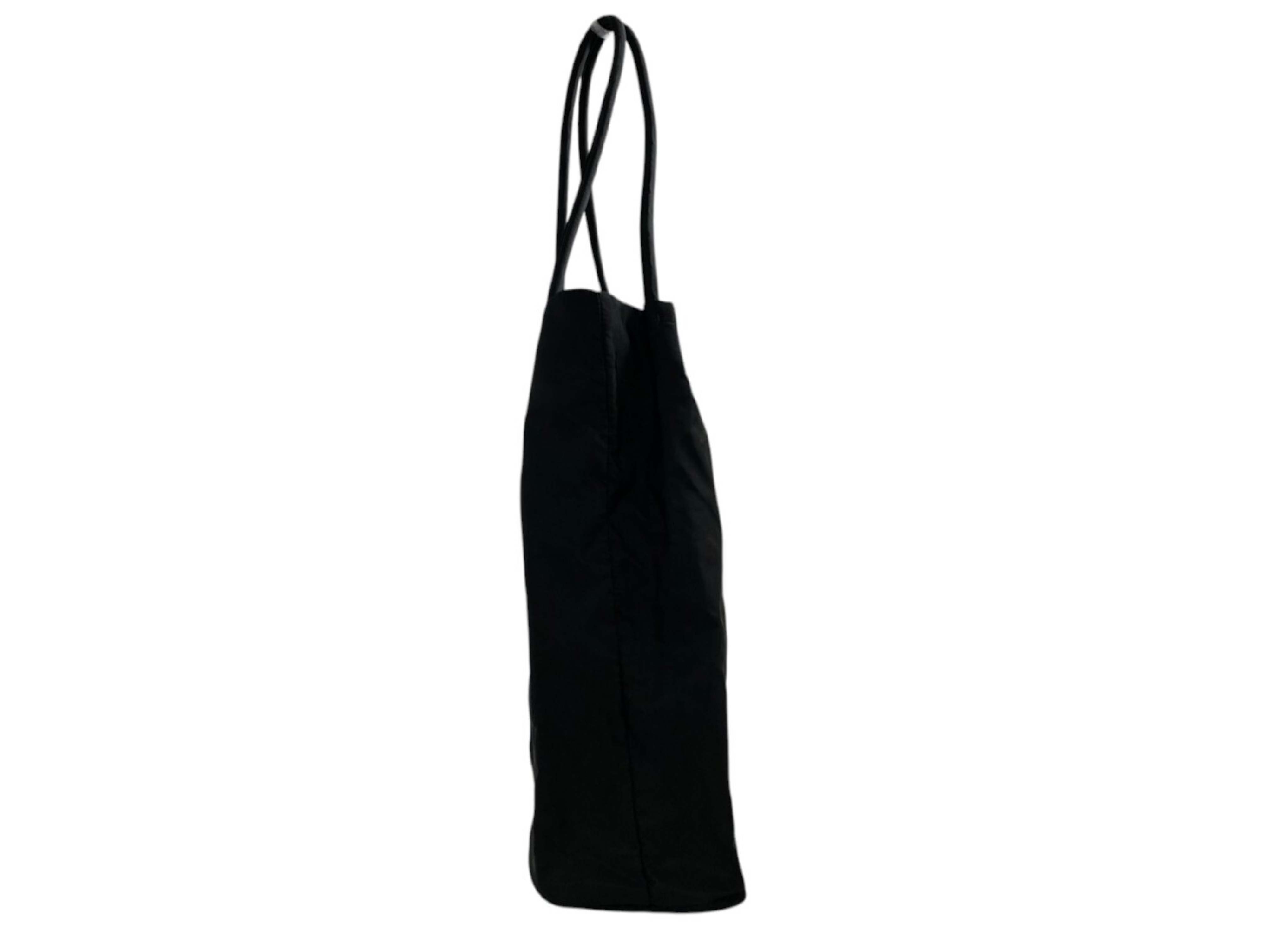 Nylon Triangle Logo Plate Tote Bag — view 3