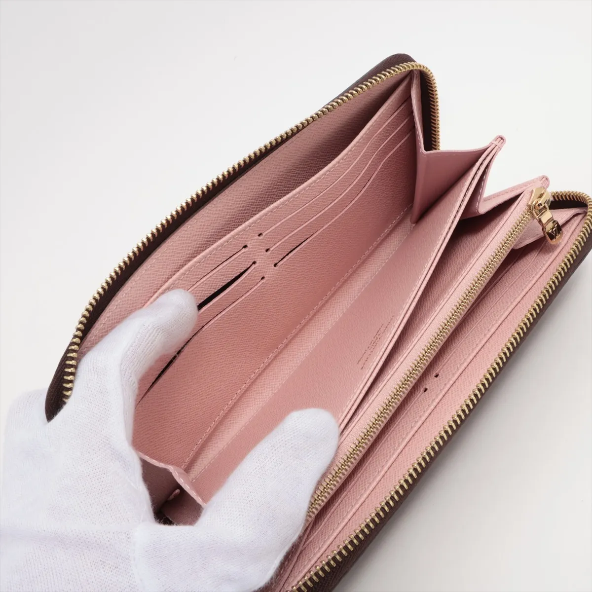 Monogram Zippy Wallet M41894 Rose Valerine Round Zip Wallet RFID Reactive — view 5