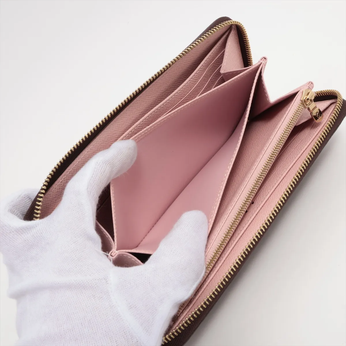 Monogram Zippy Wallet M41894 Rose Valerine Round Zip Wallet RFID Reactive — view 6