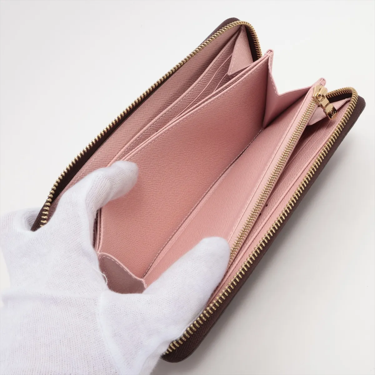 Monogram Zippy Wallet M41894 Rose Valerine Round Zip Wallet RFID Reactive — view 7