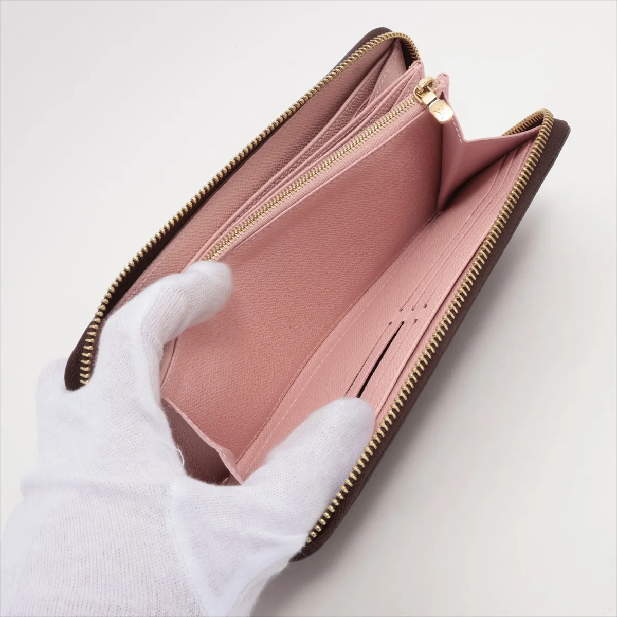 Monogram Zippy Wallet M41894 Rose Valerine Round Zip Wallet RFID Reactive — view 8