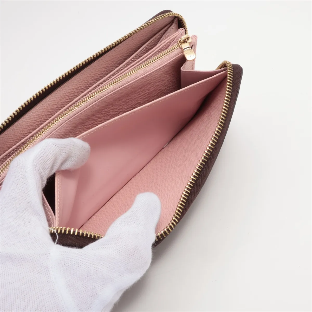 Monogram Zippy Wallet M41894 Rose Valerine Round Zip Wallet RFID Reactive — view 9