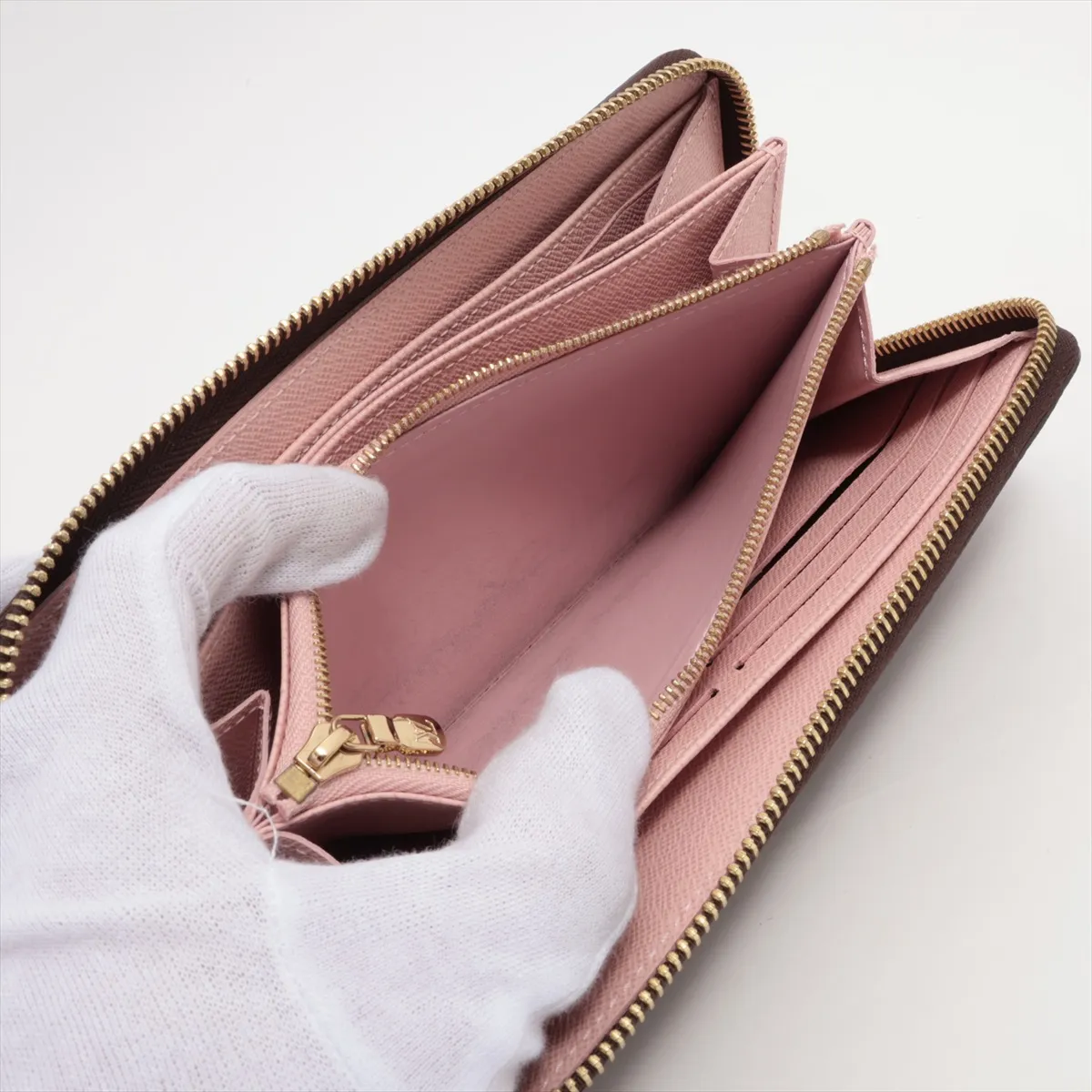 Monogram Zippy Wallet M41894 Rose Valerine Round Zip Wallet RFID Reactive — view 10