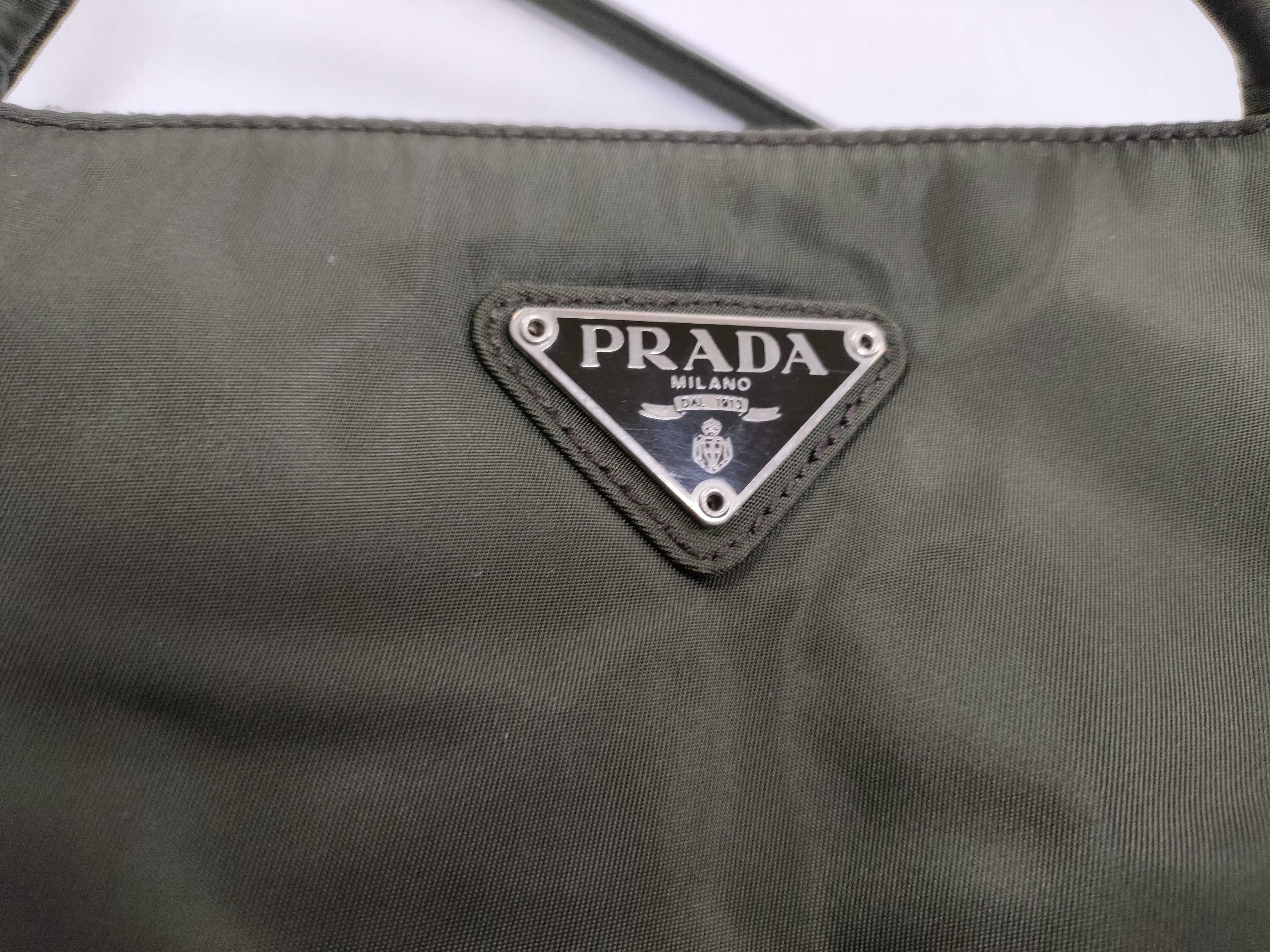 Nylon Prada Tote Bag, Nylon Khaki Tote Bag — view 11