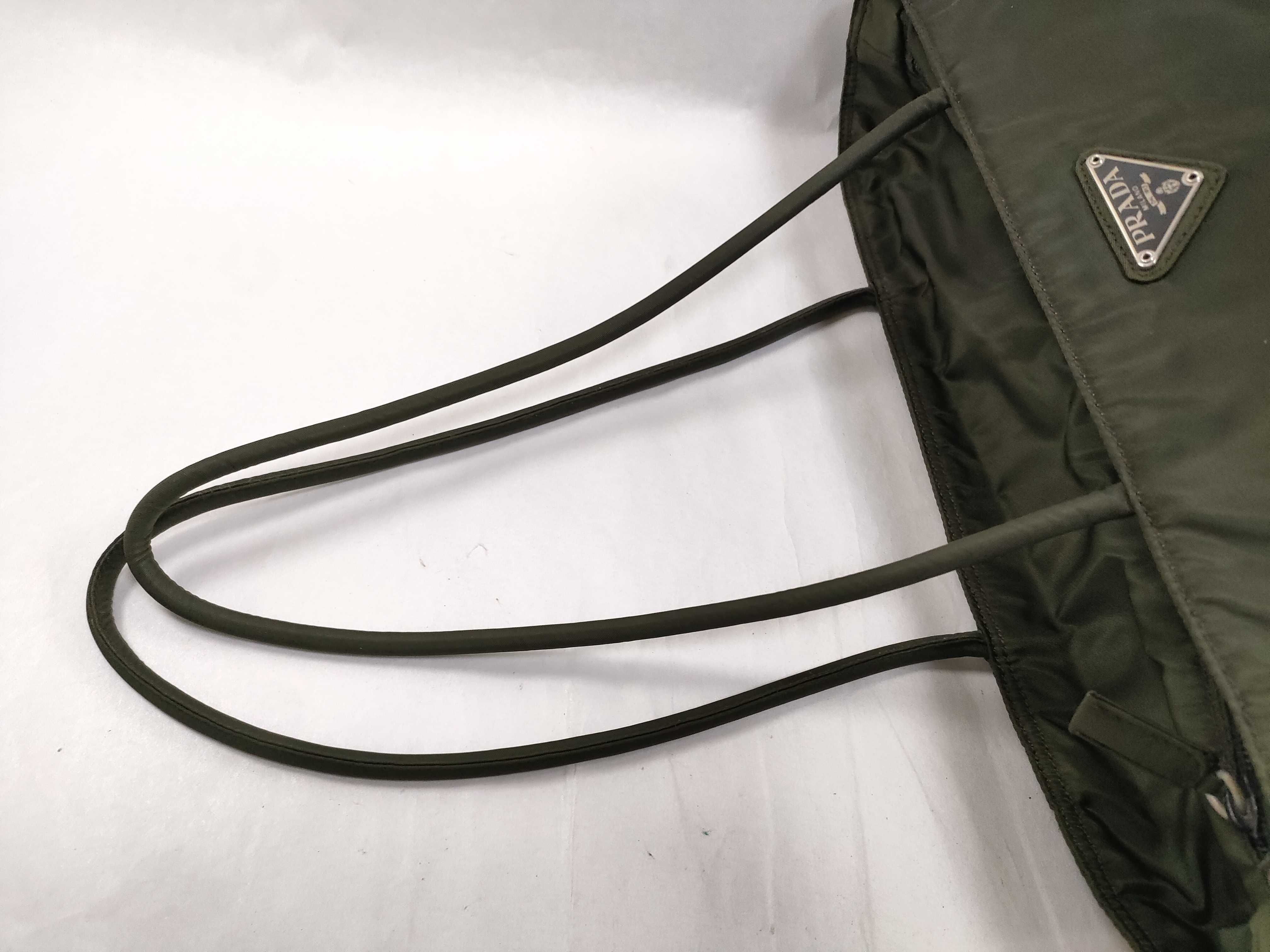 Nylon Prada Tote Bag, Nylon Khaki Tote Bag — view 3