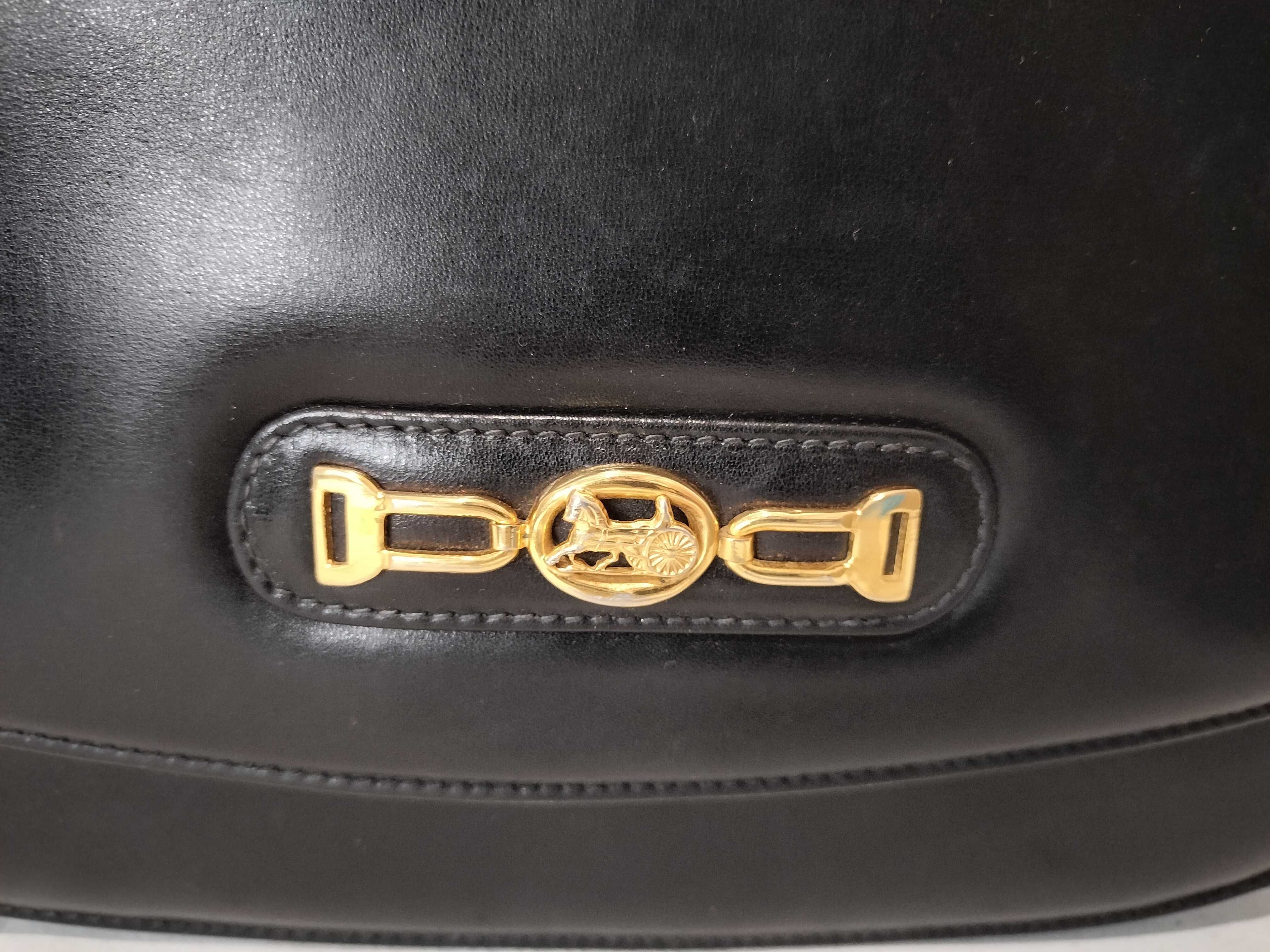 Carriage Hardware Calf Leather One-Shoulder Bag — view 2