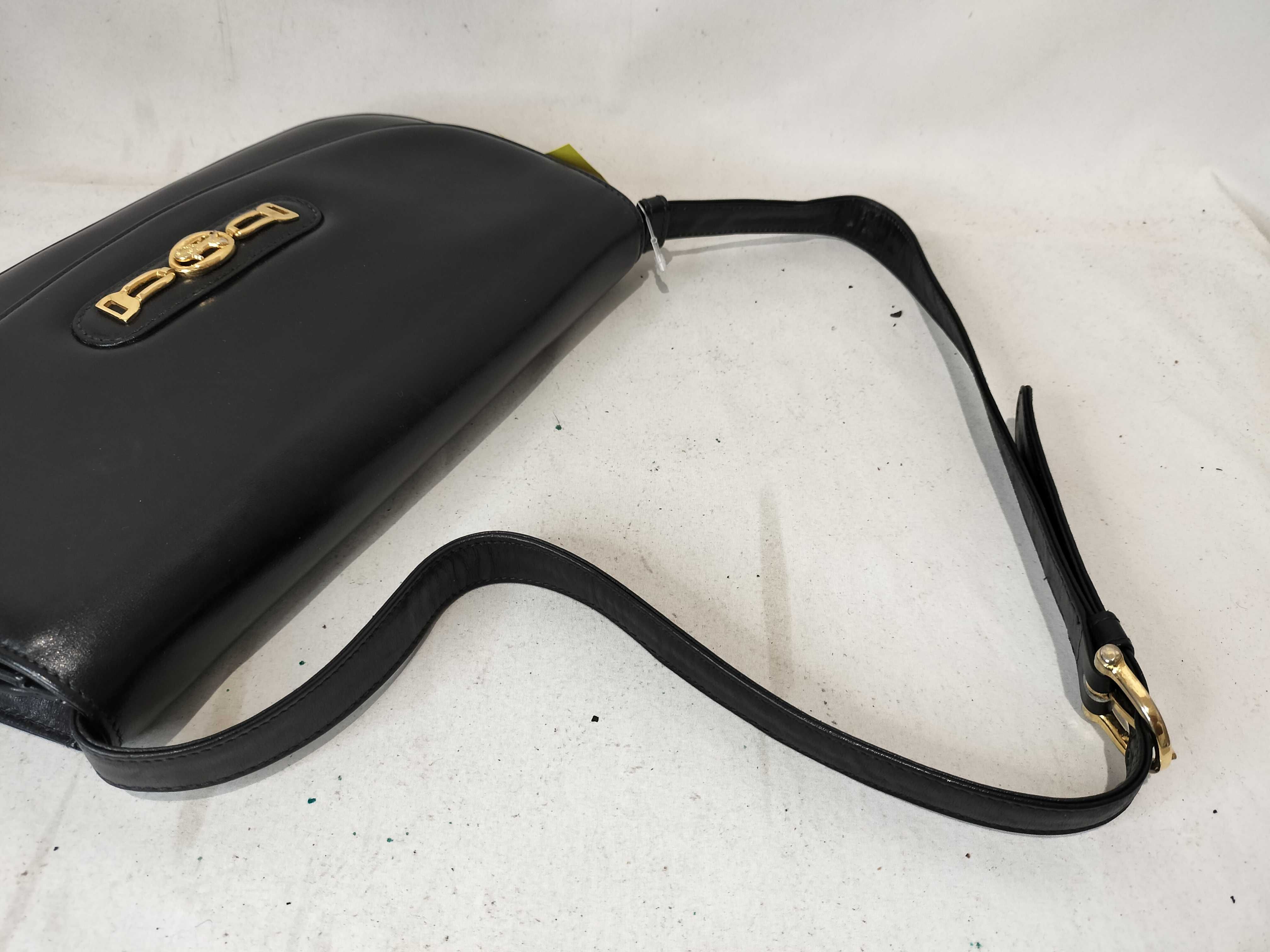 Carriage Hardware Calf Leather One-Shoulder Bag — view 4
