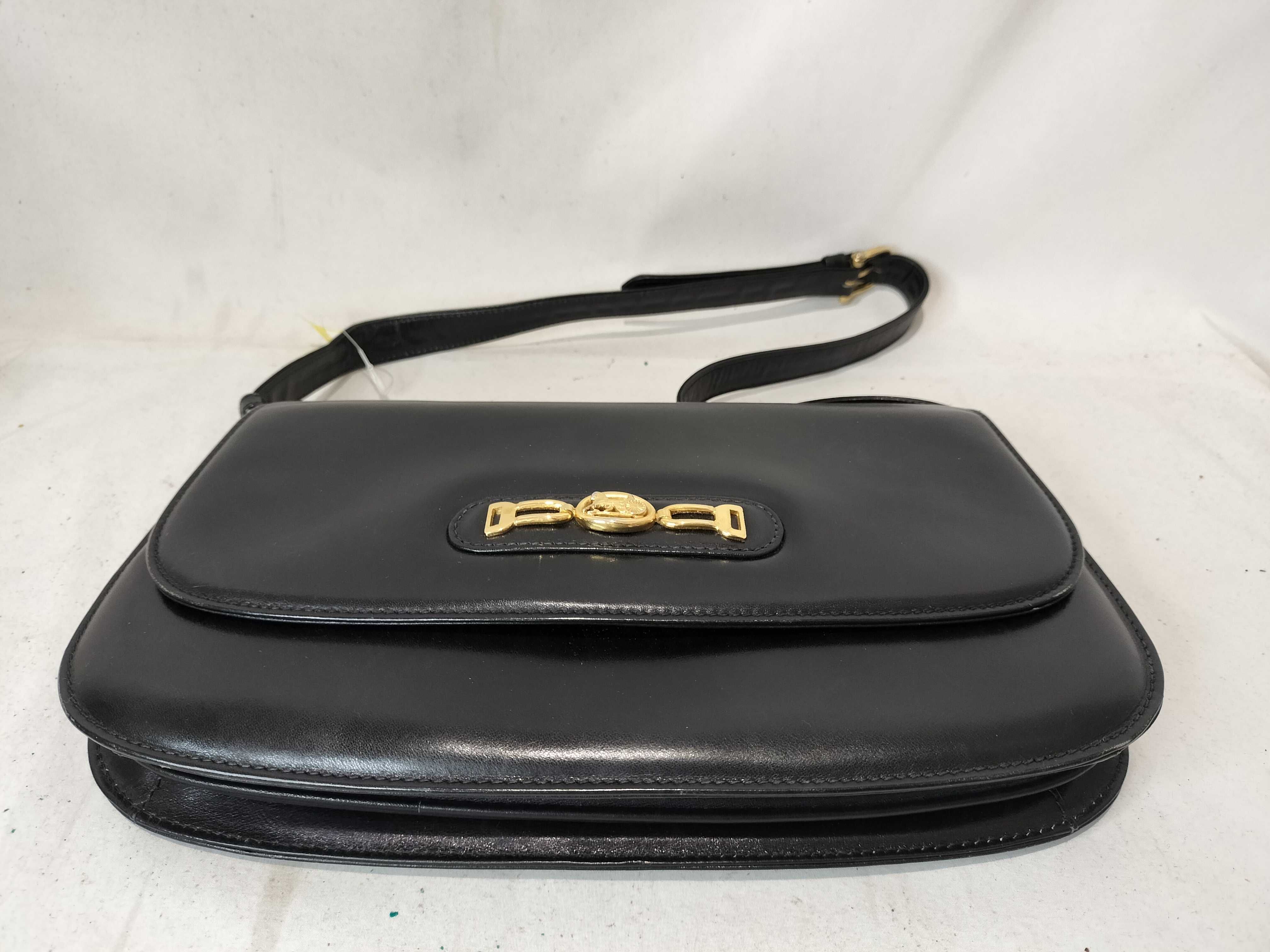 Carriage Hardware Calf Leather One-Shoulder Bag — view 8