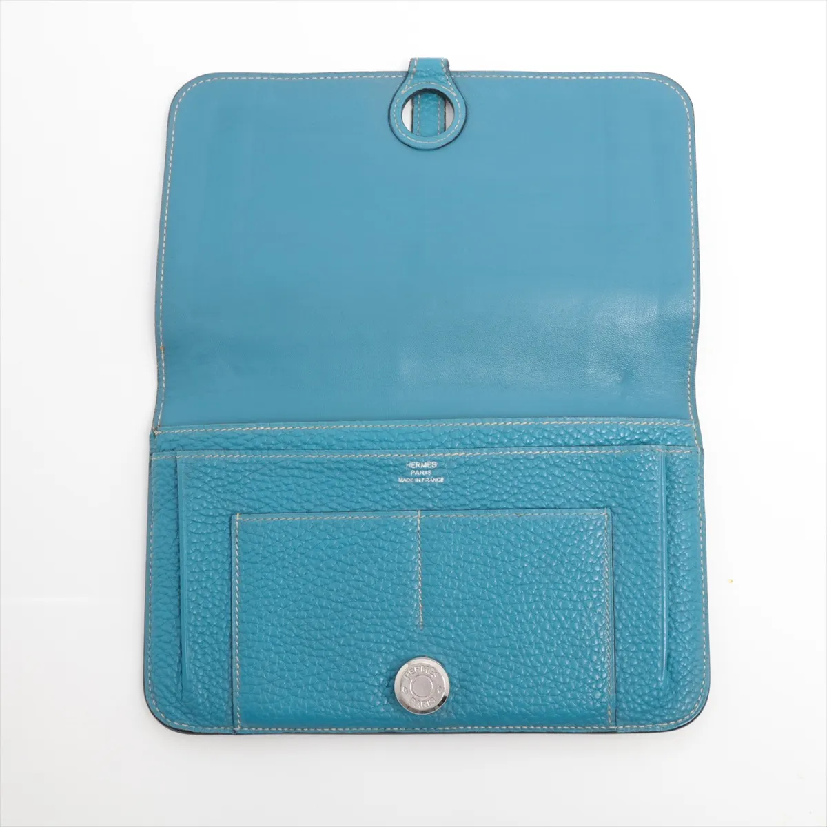 Dogon GM Togo Long Wallet, Blue, Silver Hardware K: 2007 — view 3