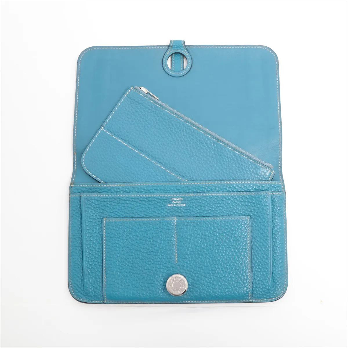 Dogon GM Togo Long Wallet, Blue, Silver Hardware K: 2007 — view 4