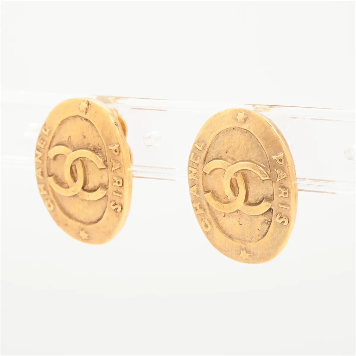Coco Mark 28/2842 Earrings (Pair) GP Gold. Shows signs of wear: — view 3