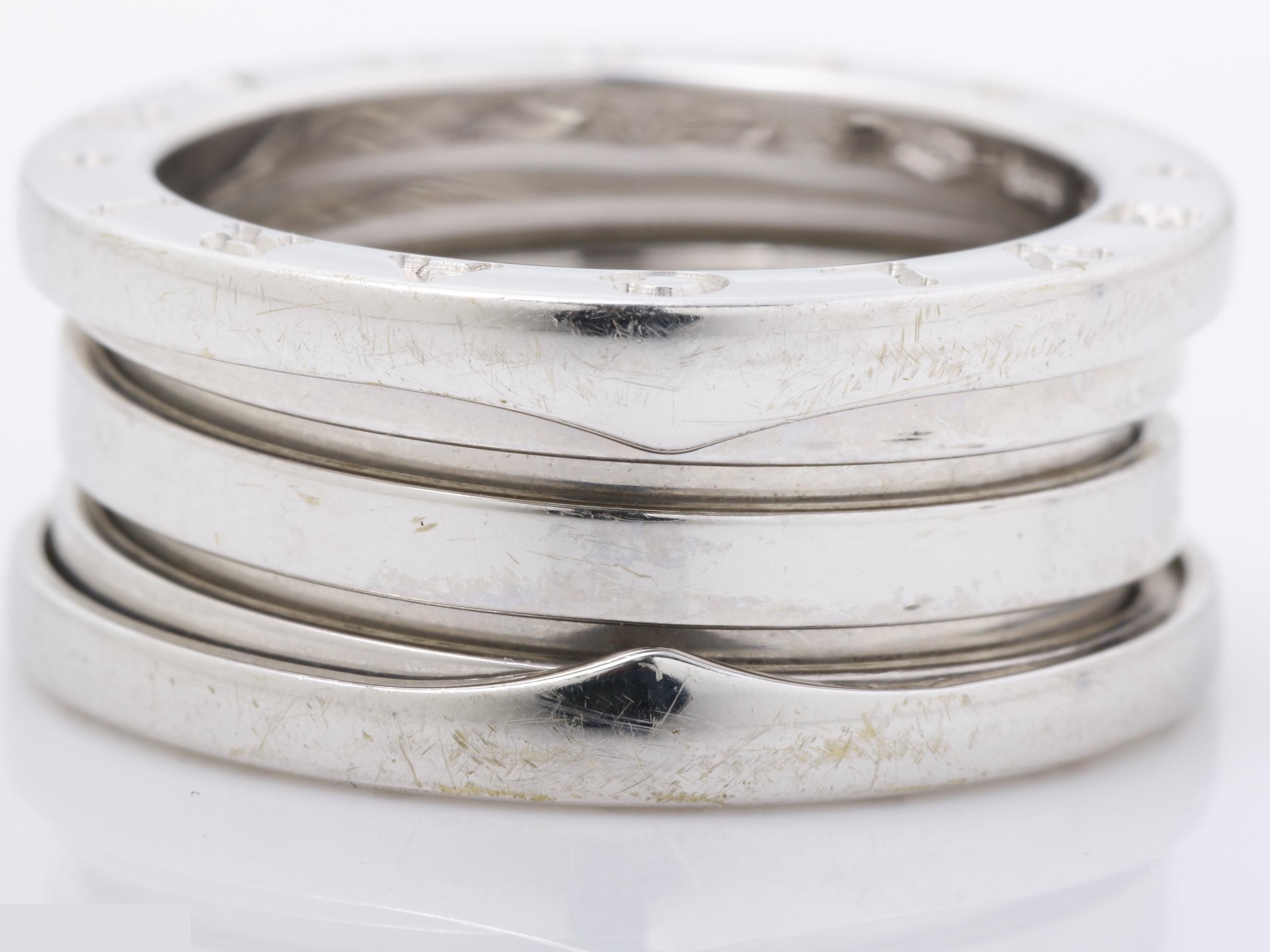 B.zero1 (precious metal) ring, 750WG, 9.3g, size #52 — view 2